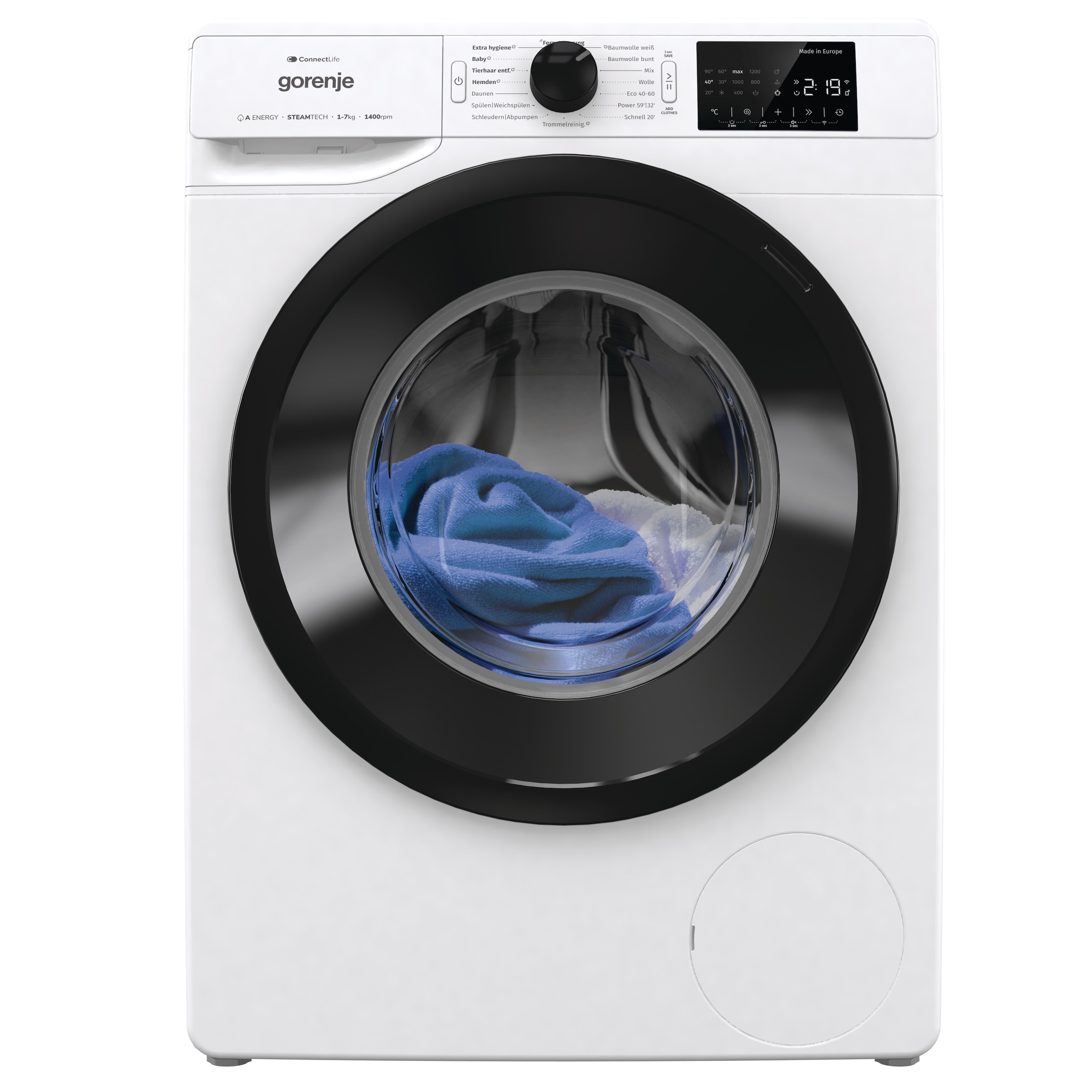 GORENJE Waschmaschine »WPNEI74A1TS«, 7 kg, 1400 U/min, Energieklasse A-10%