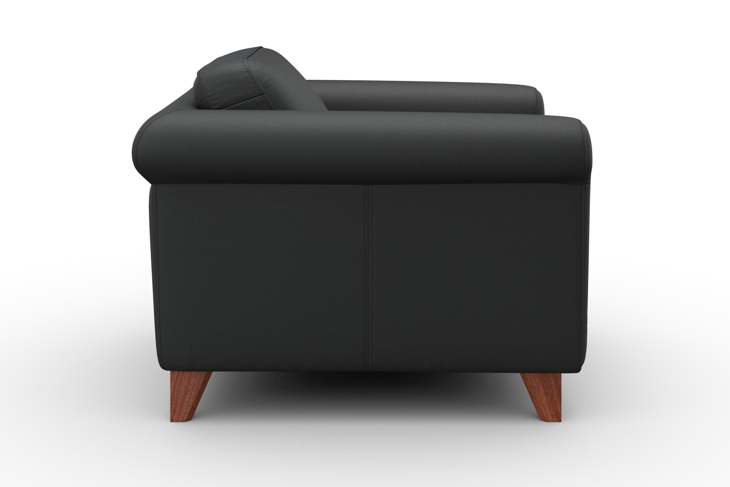 machalke® Sessel »amadeo« Ledersessel mit geschwungenen Armlehnen