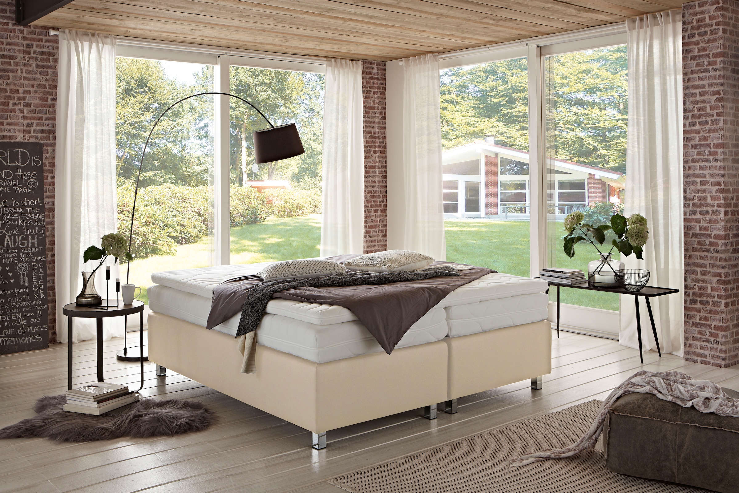 Westfalia Schlafkomfort Boxspringbett »London in den Breiten 160x200, 180x200cm & 200x200cm«