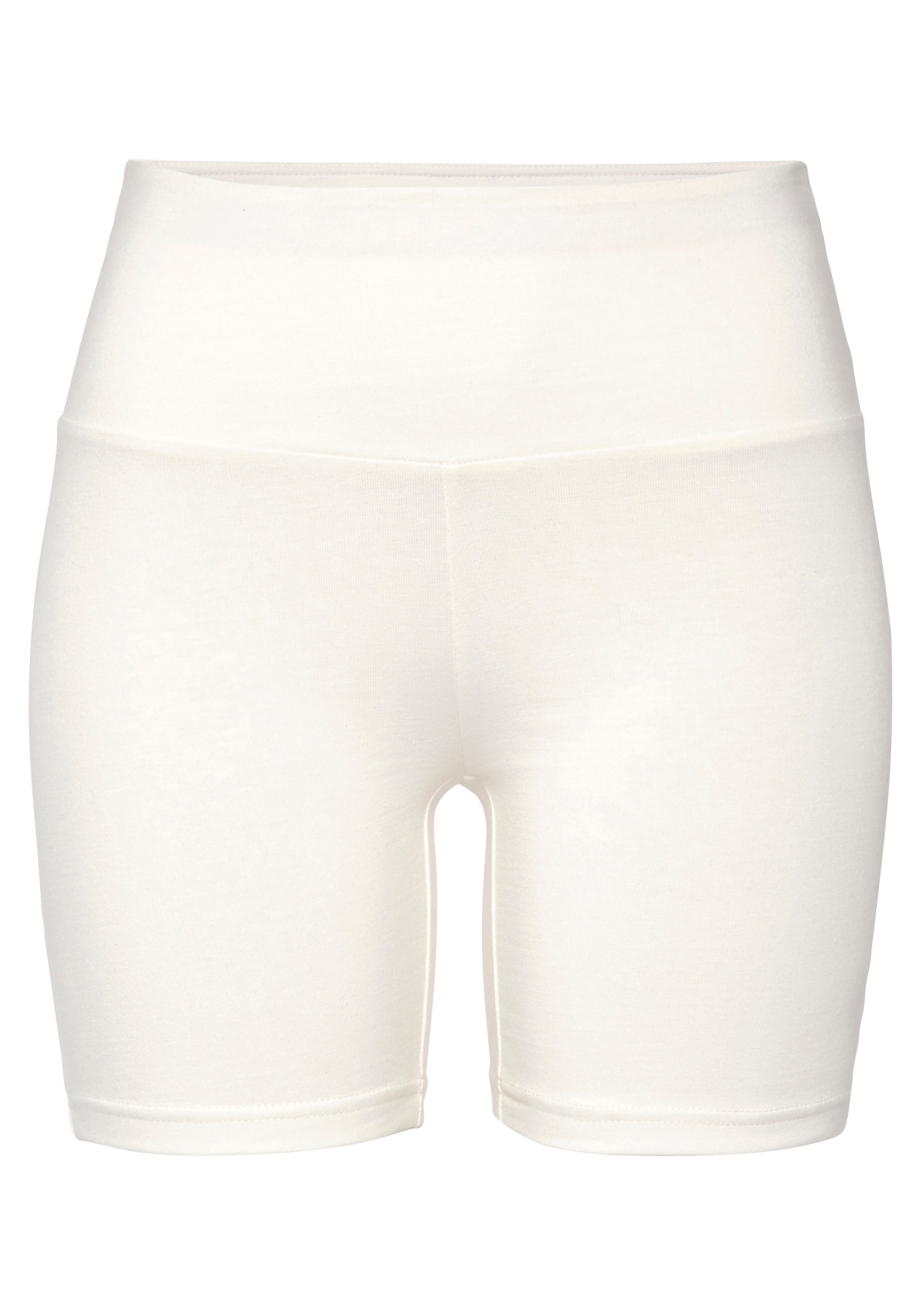 LASCANA Shorts, mit breitem Bündchen und Logodruck