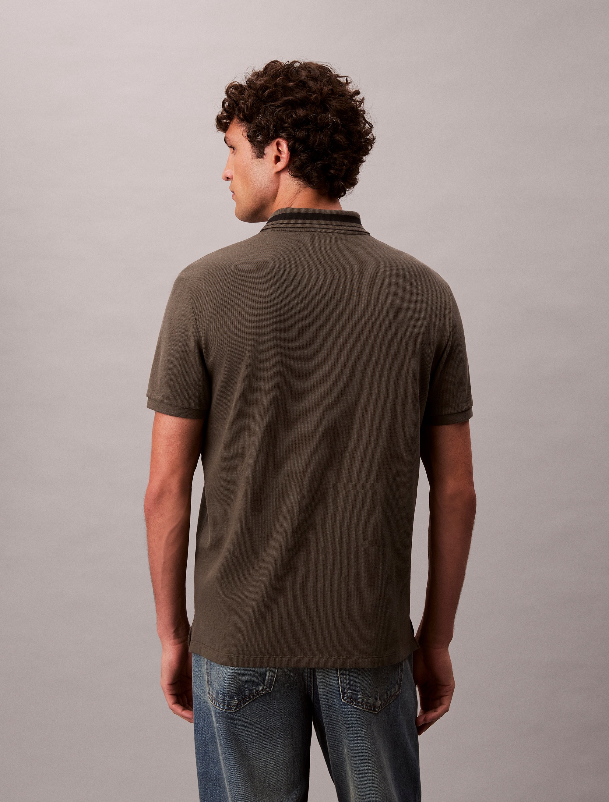 Calvin Klein Jeans Poloshirt »SS CSL PQ CLSSC TPPD« Mit Rundhalsausschnitt