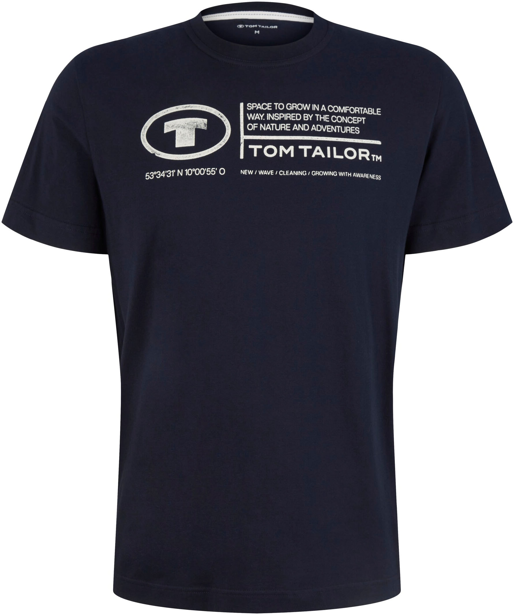 TOM TAILOR Print-Shirt »Tom Tailor Herren T-Shirt Frontprint«