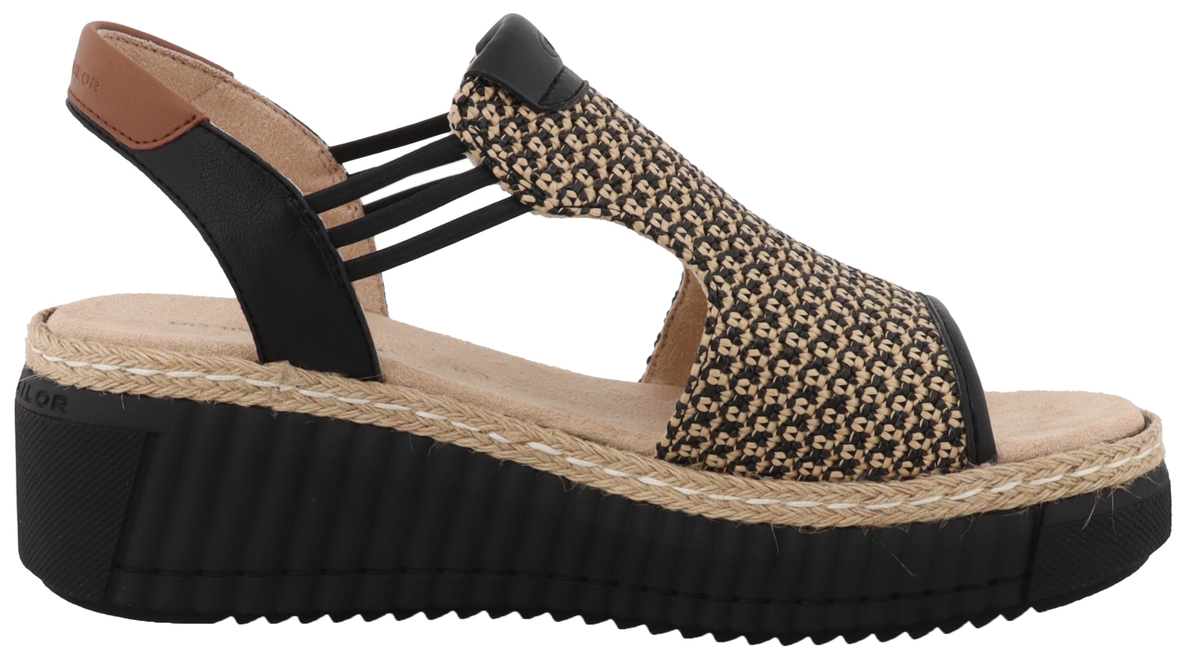 TOM TAILOR Sandalette, Sandale, Riemchensandalette in sommerlicher Flechtoptik