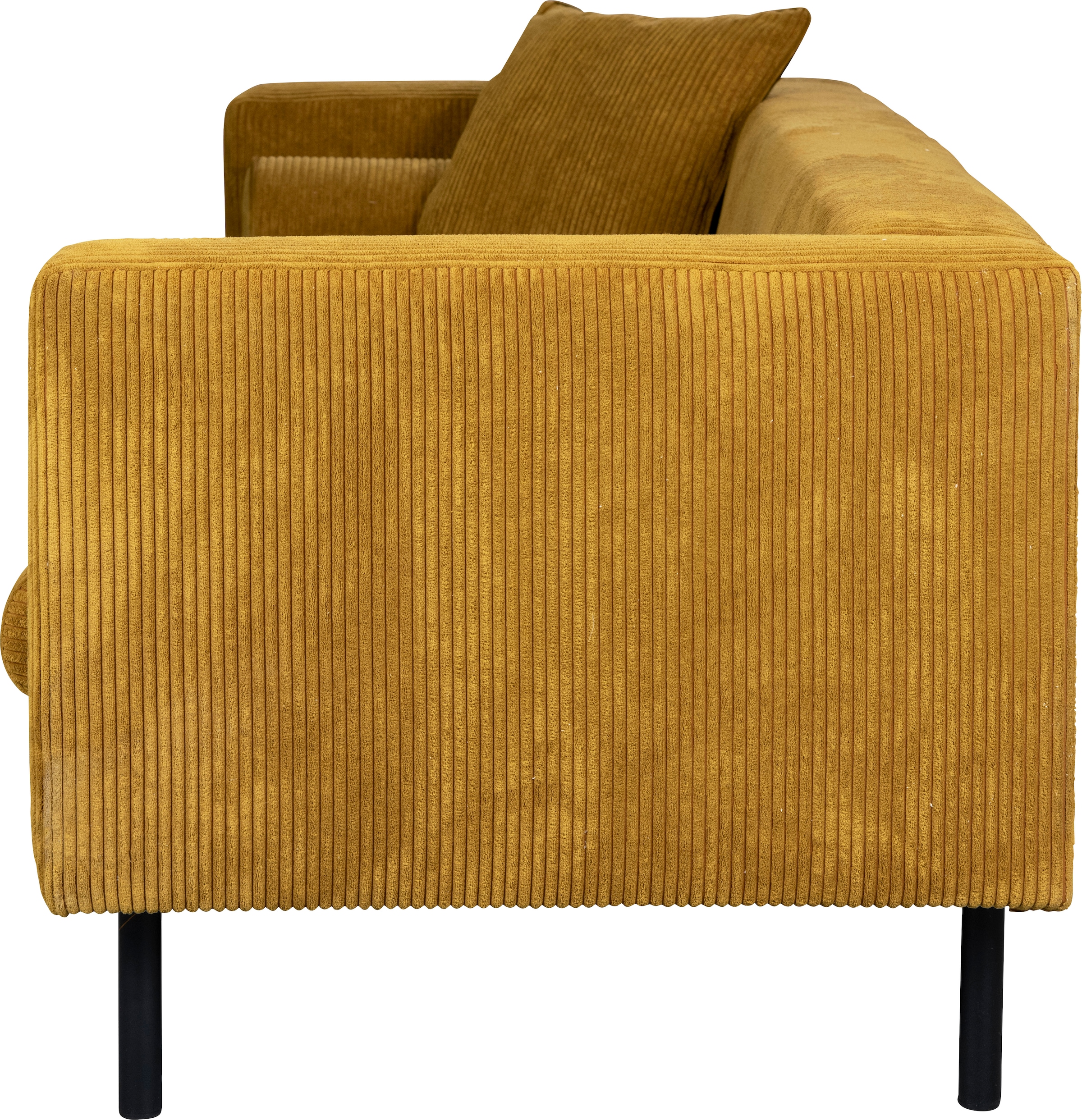 Guido Maria Kretschmer Home&Living 2-Sitzer »Lillibeth Designsofa mit Wellenunterfederung, Maße B/T/H: 155/74/83 cm«, Zierkissen als Wendekissen, in Samtoptik oder Cord