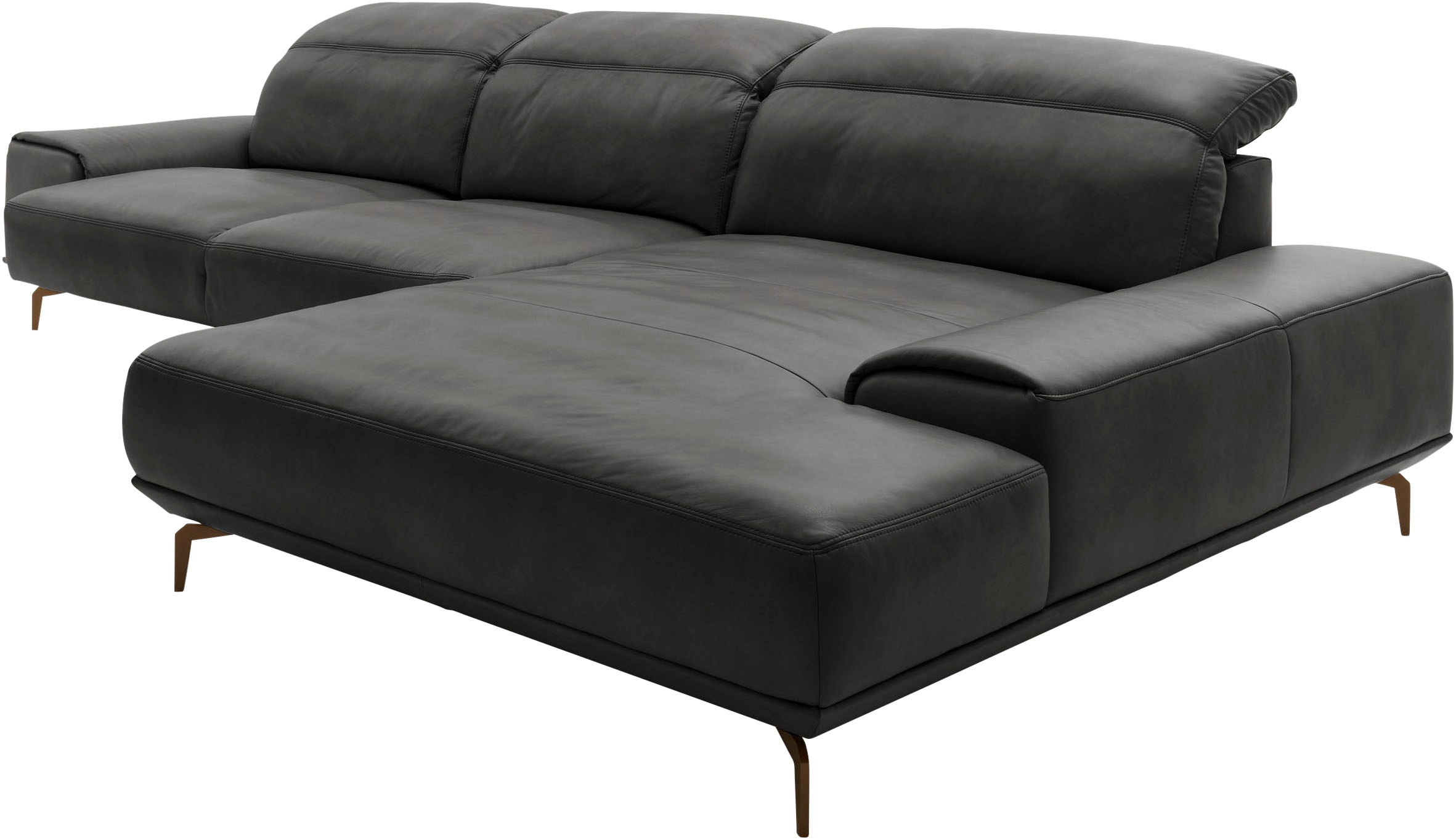 Musterring Wohnlandschaft »MR 2490«, Bronze-Fuß Sitzhöhe 46cm, wahlweise mit Funktionen, Maße 342 x 207 cm