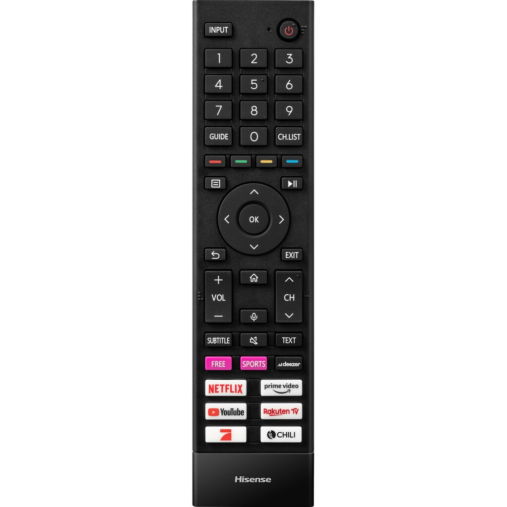 Hisense QLED-Fernseher »65E77HQ«, 164 cm/65 Zoll, 4K Ultra HD, Smart-TV, HDR10, HDR10+ decoding, HLG, 60Hz Panel, Alexa Built-in, VIDAA Voice