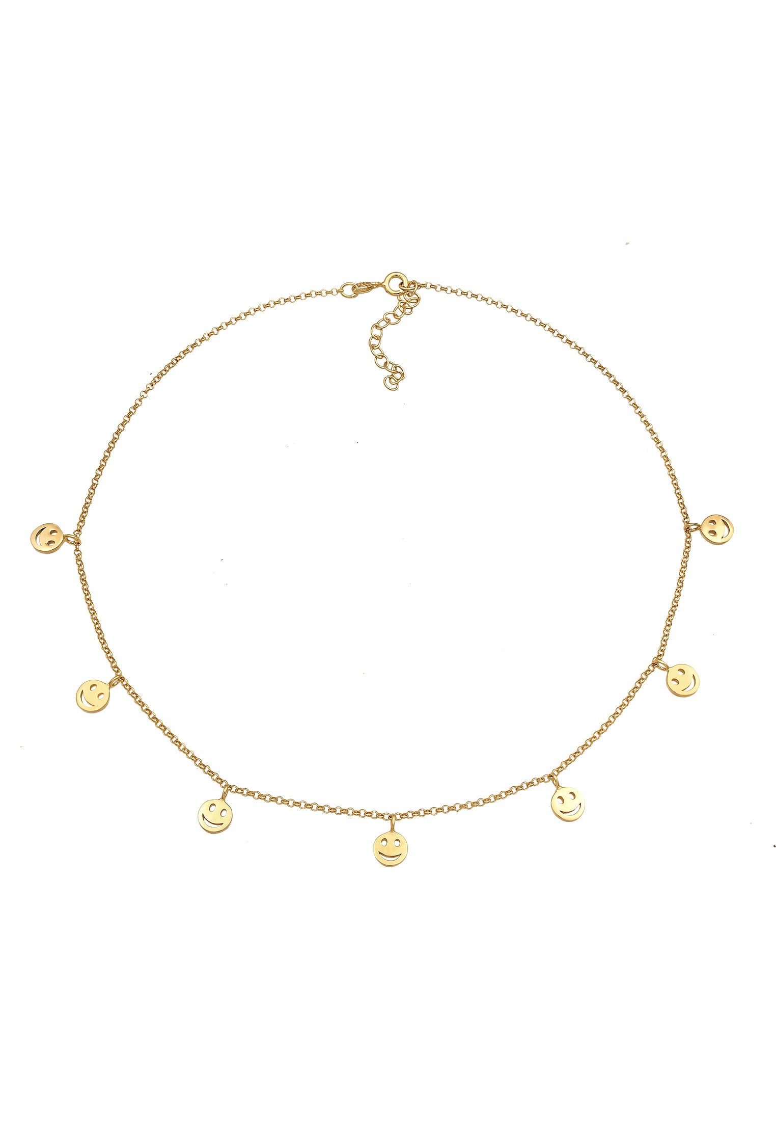 Elli Choker »Halskette Choker Kette Basic Smiling 925 Silber«