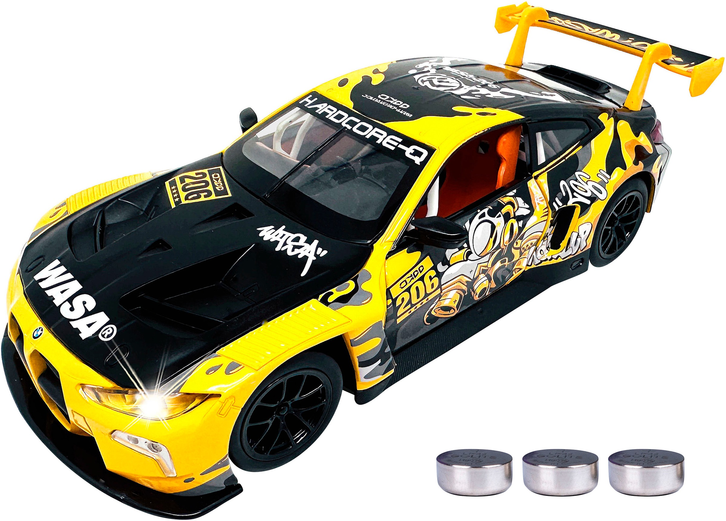 Jamara Spielzeug-Auto »Diecast, BMW M4 GT3 inklusive Batterien« LED Licht; Maßstab 1:24