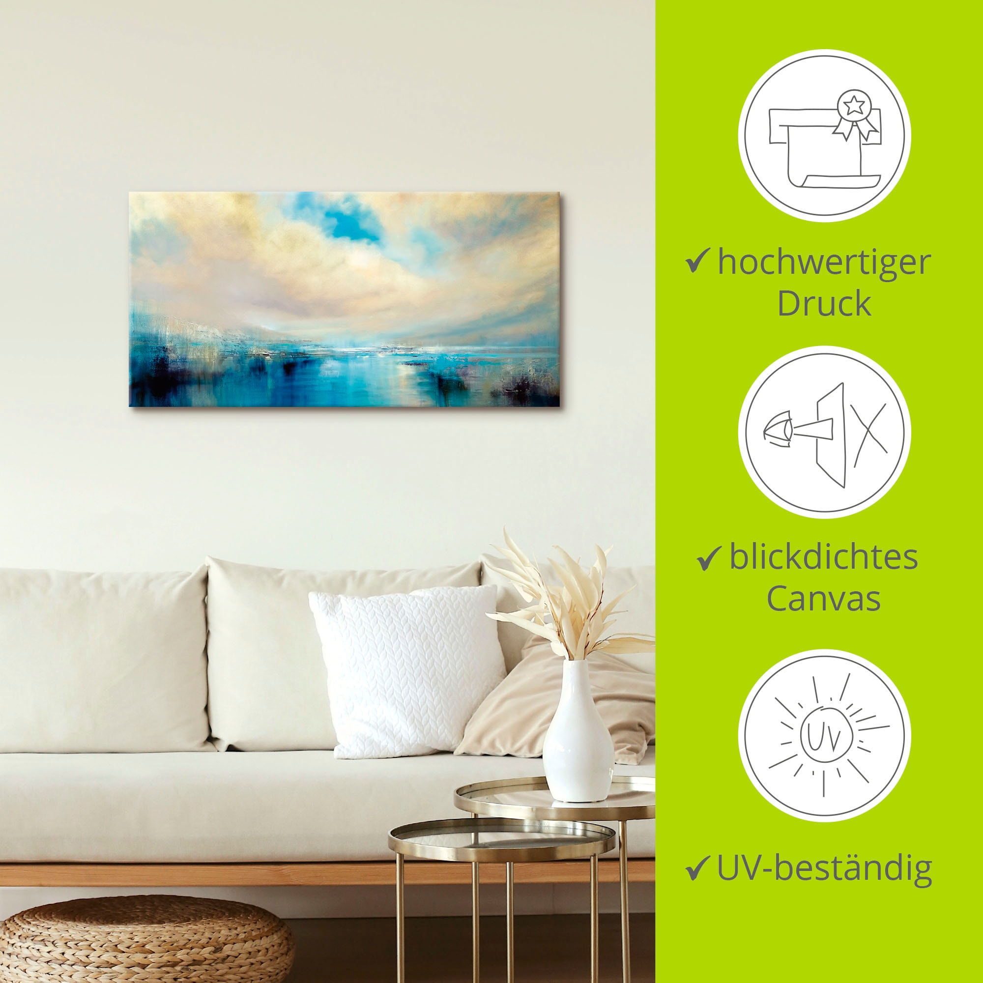 Artland Wandbild »Angekommen«, Küstenbilder, (1 St.), als Alubild, Leinwandbild, Wandaufkleber oder Poster in versch. Größen