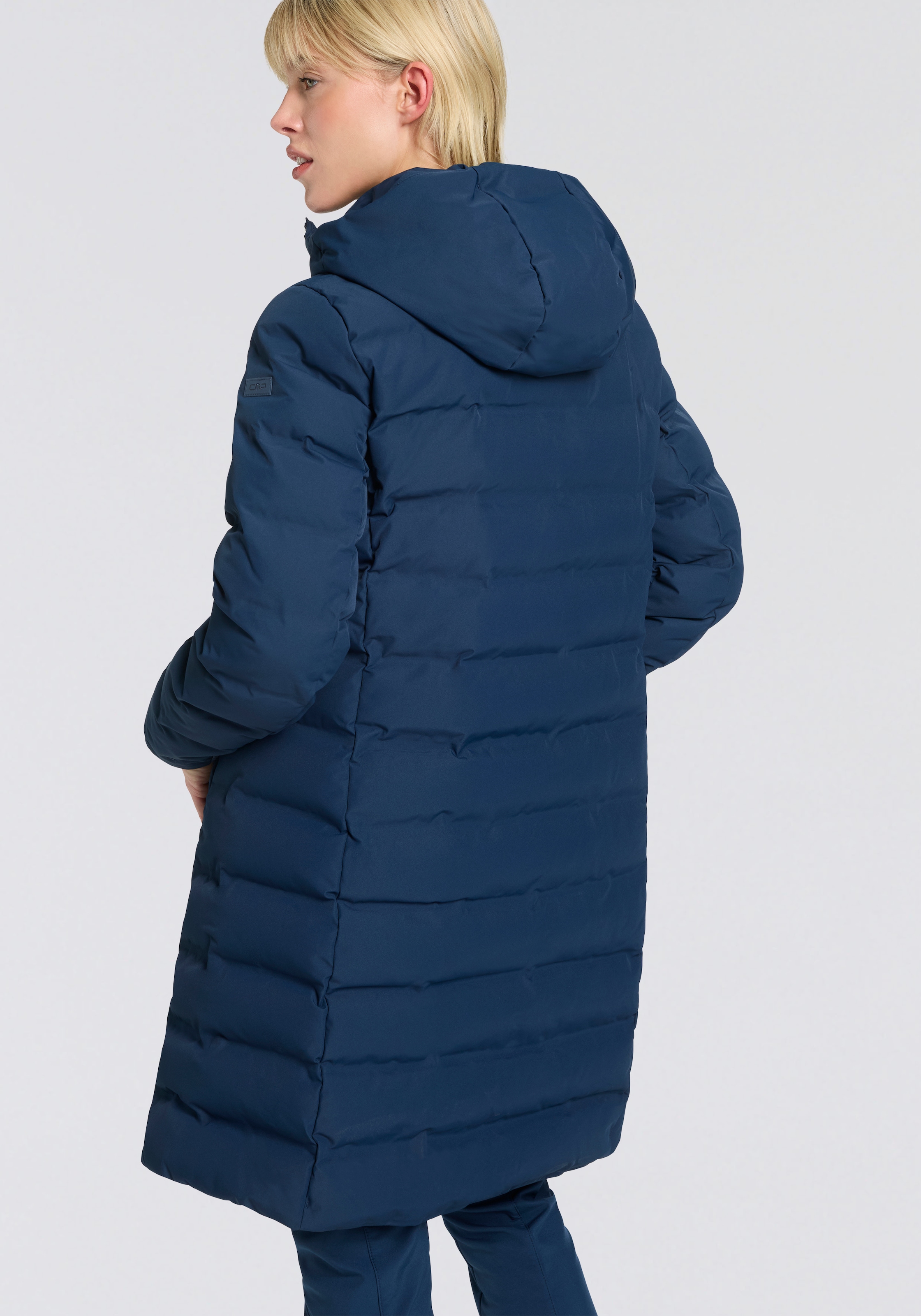 CMP Wintermantel »WOMAN COAT FIX HOOD« wärmend, winddicht, wasserabweisend, mit Kapuze, aus Polyester