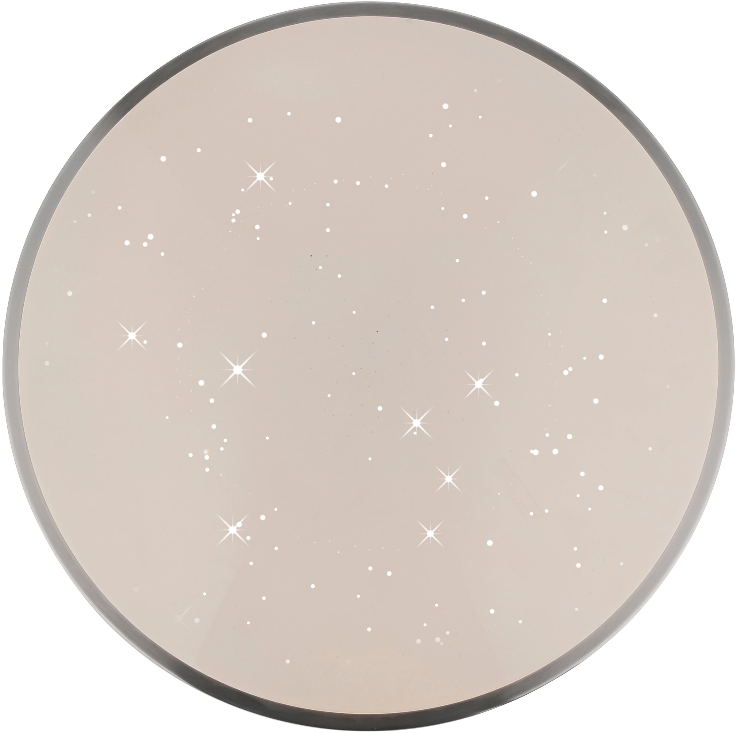 JUST LIGHT LED Deckenleuchte »KYLE« LED-Board 1 Stk. Warmweiß 3-Stufen Dimmer (100%-50%-10%) Starrysky, Memoryfunktion