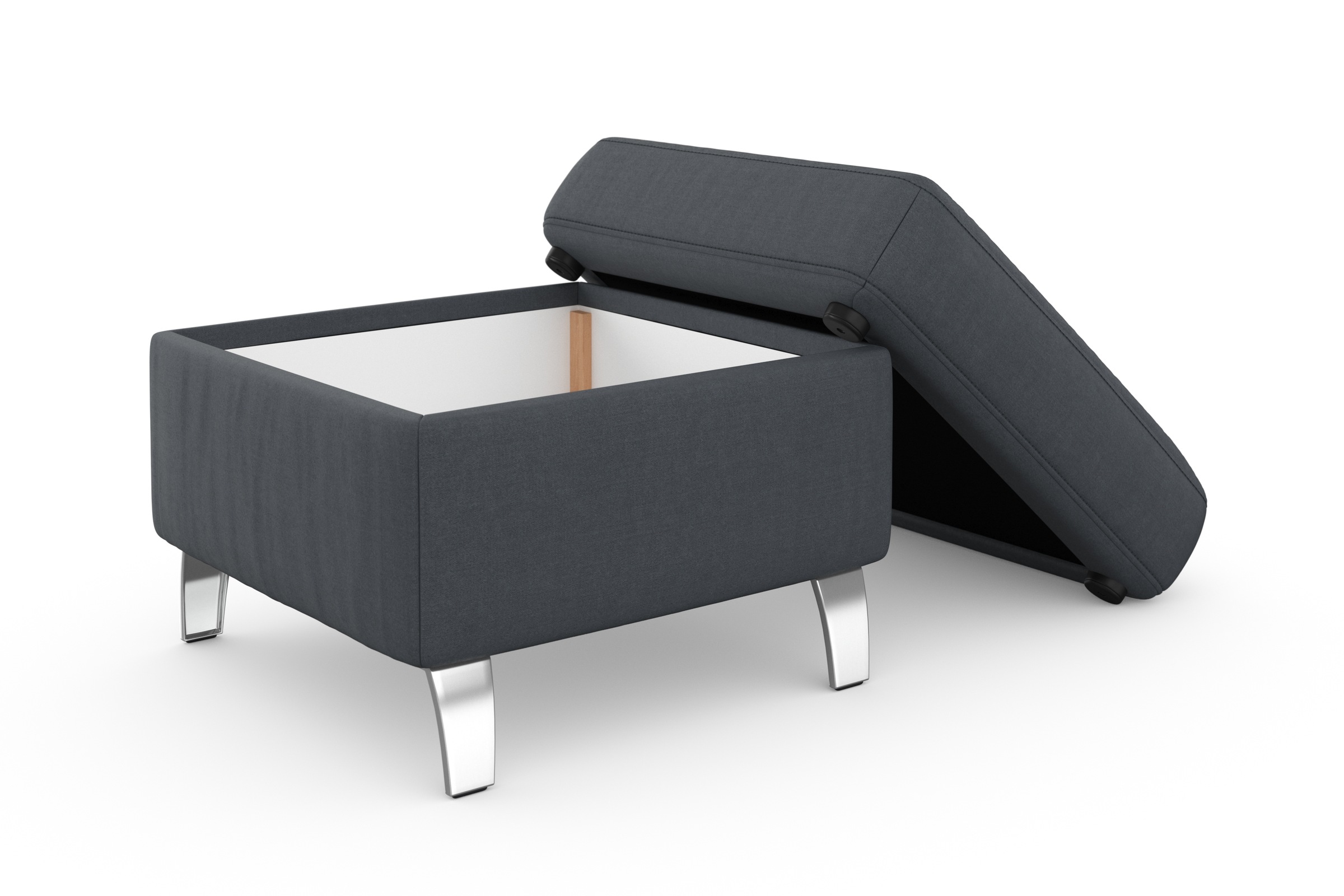 sit&more Stauraumhocker »Visby«, auch erhältlich in dem mit Wasser zu reinigendem "Soft clean" Bezug