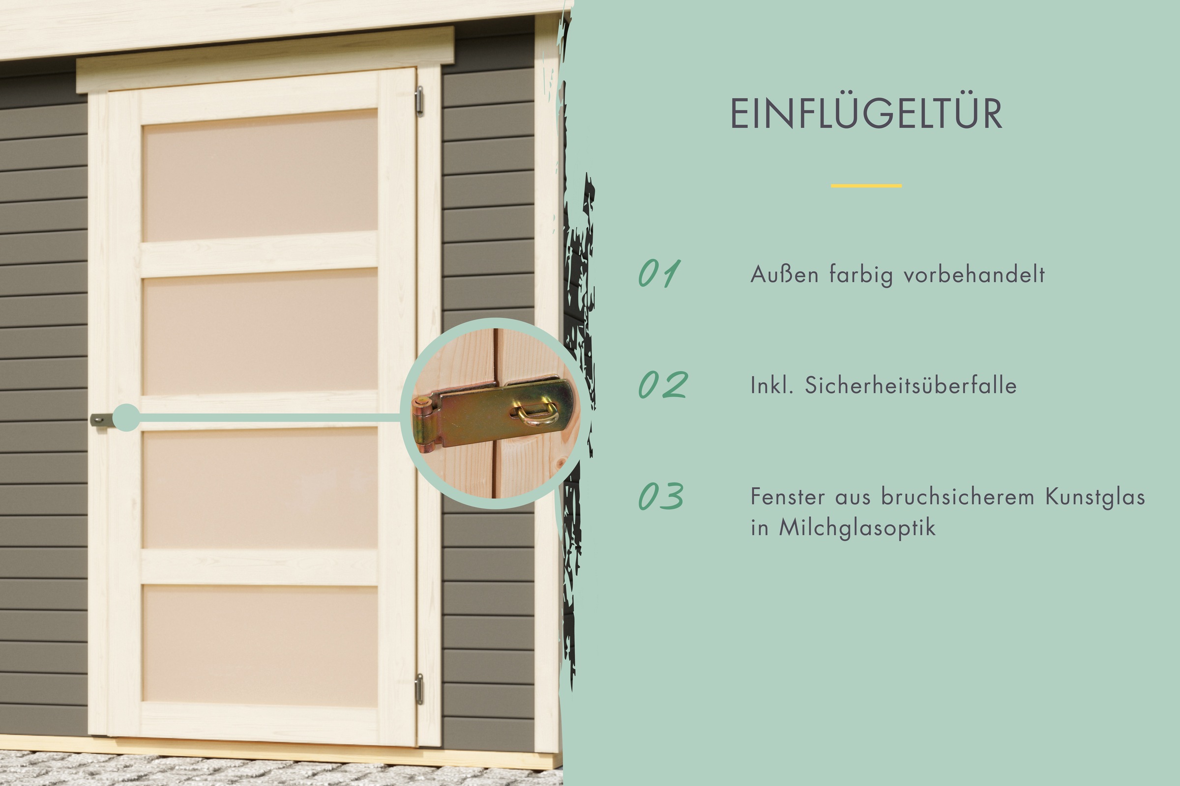 Karibu Gartenhaus »Schwandorf 3« aus hochwertiger nordischer Fichte