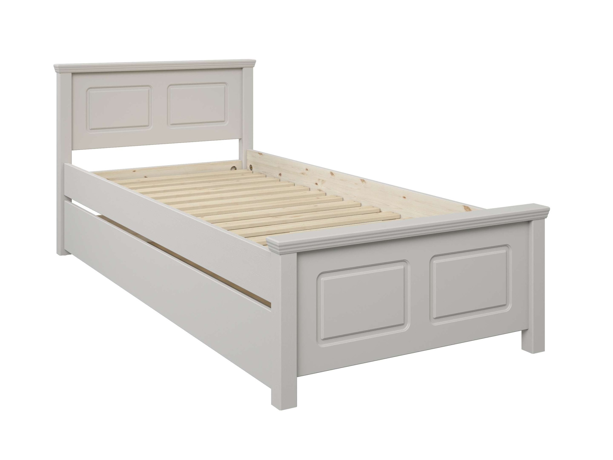 OTTO home Massivholzbett »ERIK' , Made in Europe, optional mit Schublade, Massivholz Kiefer« FSC® zertifiziert,  in mehreren Größen, Landhausstil mit Kassettenoptik