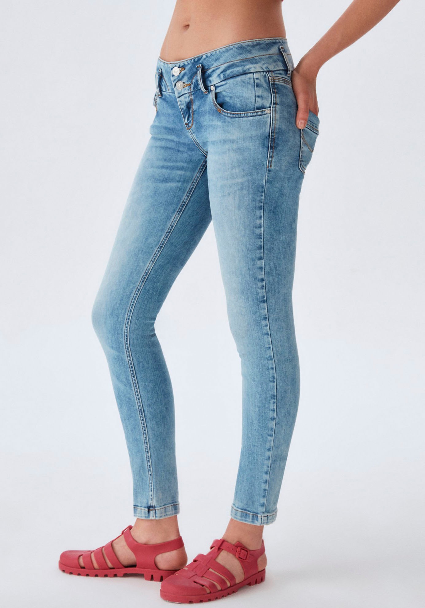 LTB Slim-fit-Jeans »ZENA«, mit breitem Bund mit Doppelknopf kaufen