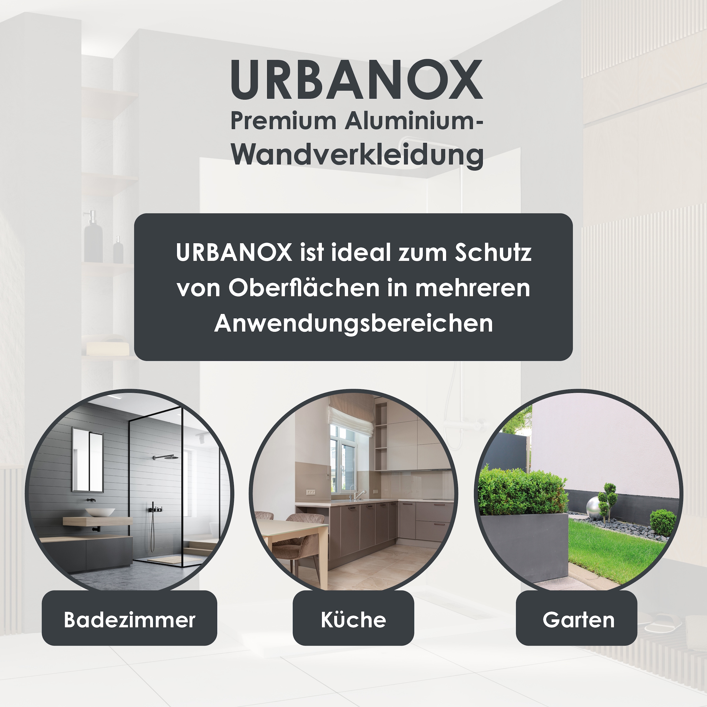 Marwell Duschrückwand »Urbanox«, (1 tlg.), 1 Paneel: 90 x 210 cm