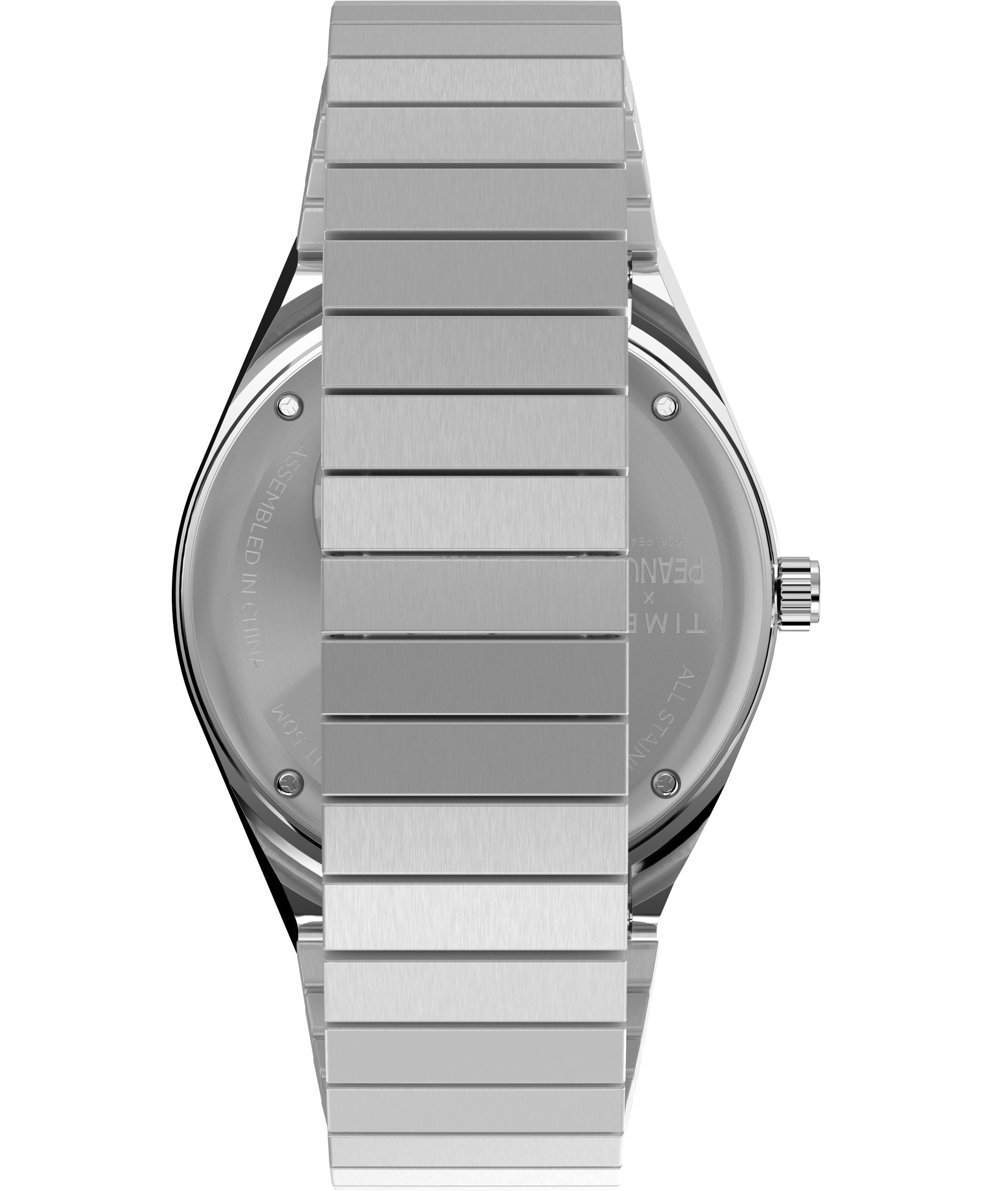 Timex Quarzuhr »Timex x Peanuts Q Timex« Armbanduhr, Damenuhr, Edelstahlarmband, analog, Beleuchtung