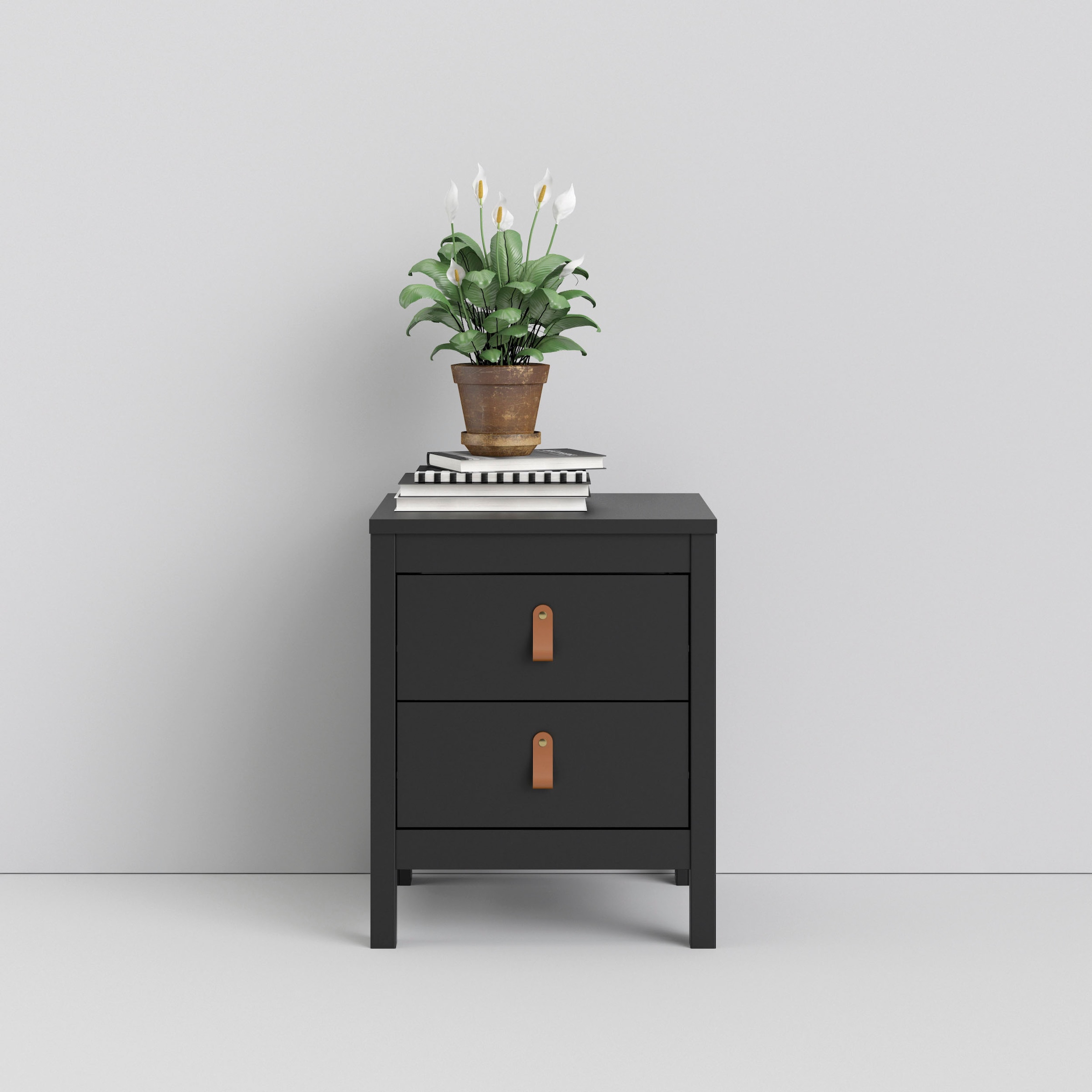 Home affaire Nachttisch »Nachtkommode, Nachtschrank, Beistelltisch«, mit 2 Schubladen, Breite 44 cm, Höhe 54 cm