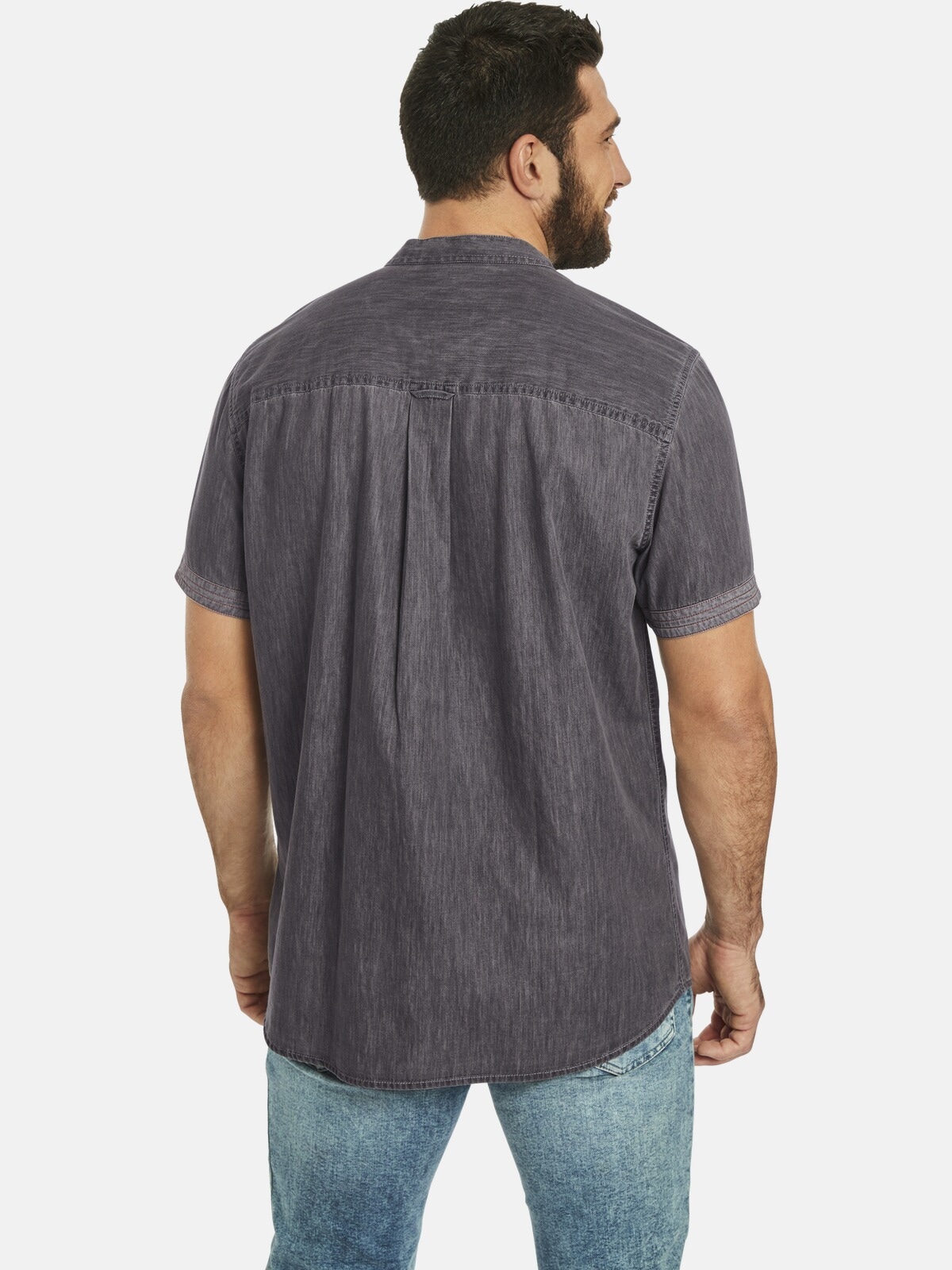 Jan Vanderstorm Kurzarmhemd »Kurzarmhemd LUZZA«, (1 tlg.), im Jeans-Look