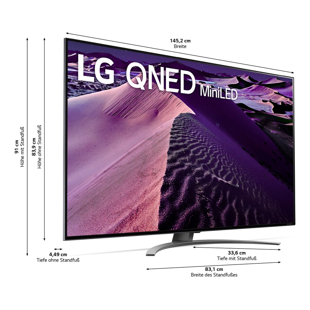 LG QNED-Fernseher »65QNED869QA«, 164 cm/65 Zoll, 4K Ultra HD, Smart-TV