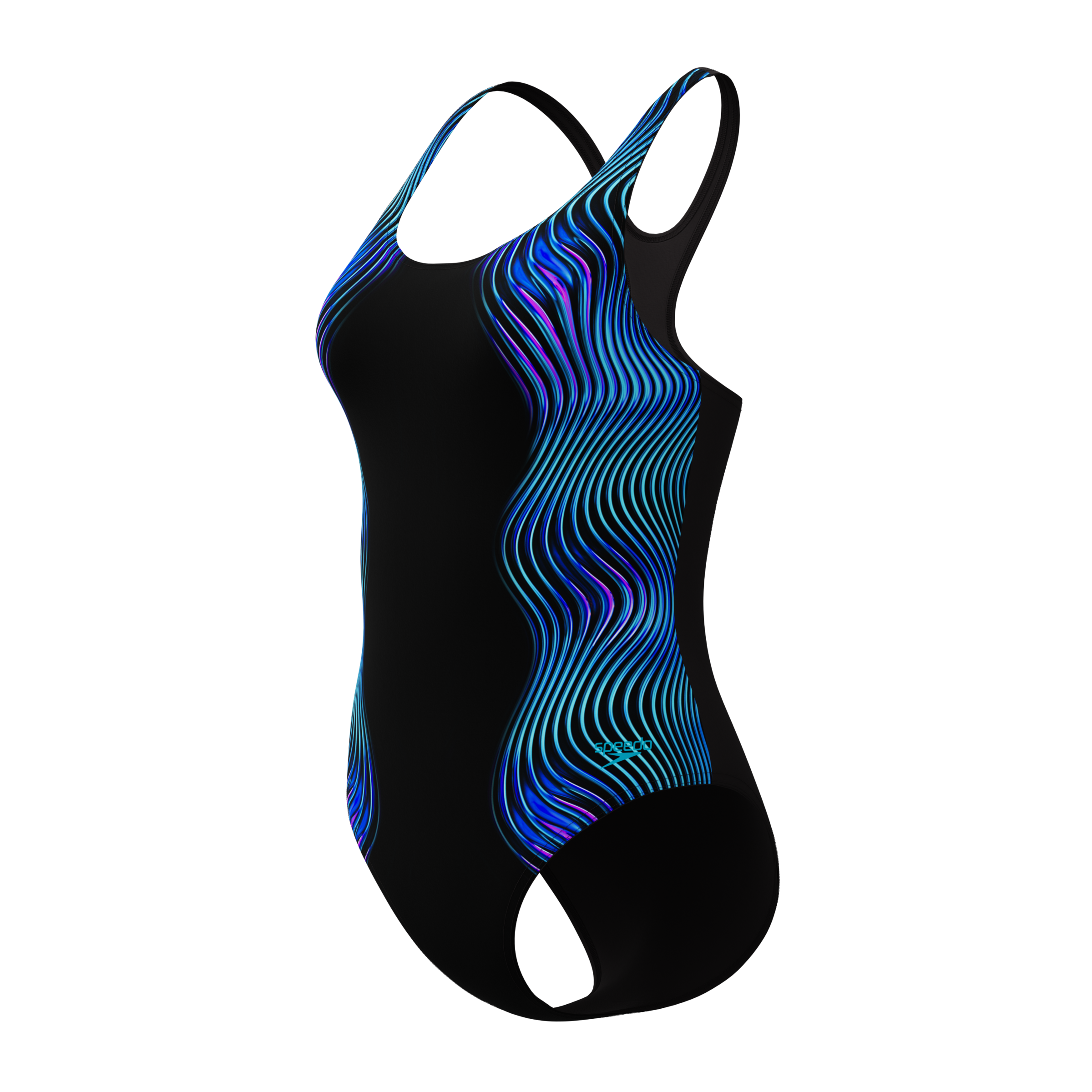 Speedo Badeanzug »ENG PRINT MEDALIST 1PC BLK/PNK«