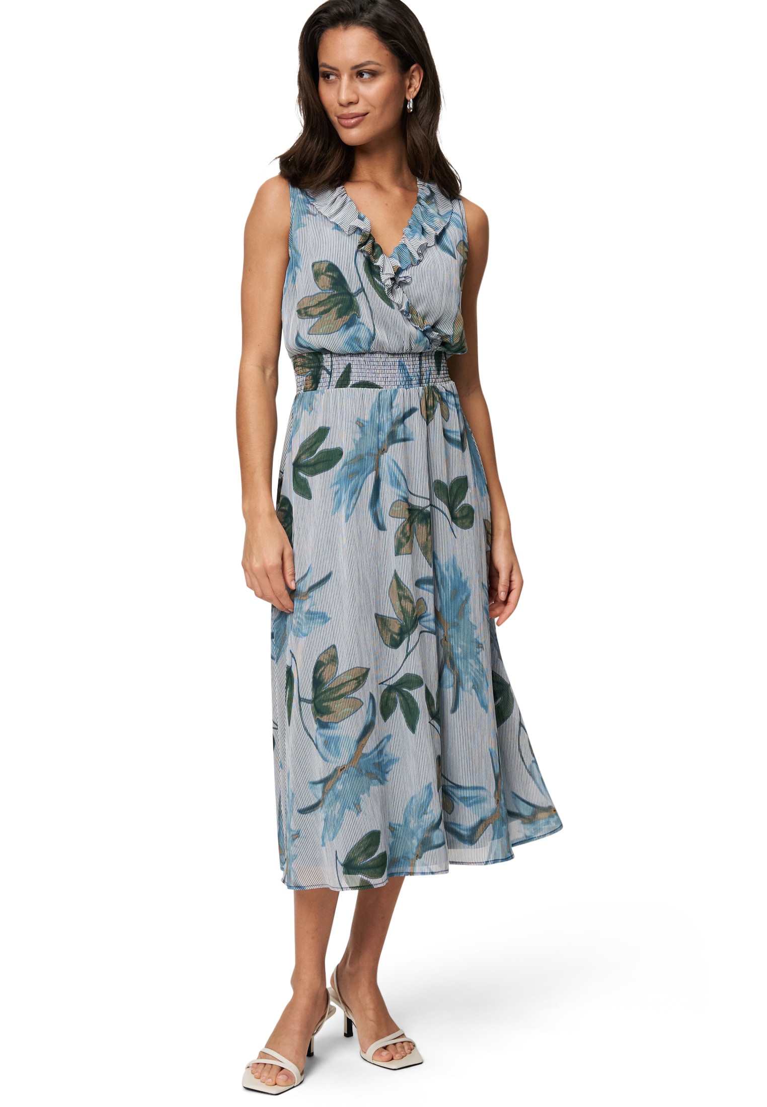 Zero Midikleid »Midikleid mit Rüschen«