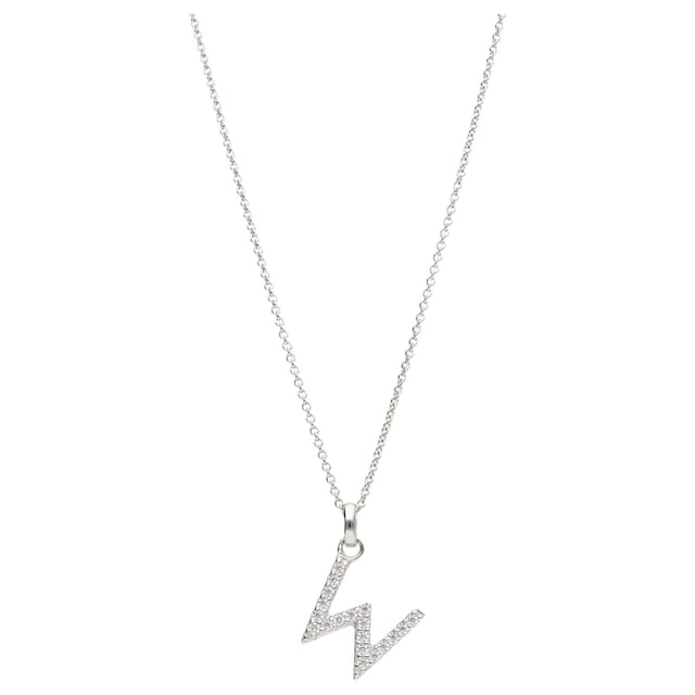 Smart Jewel Kette mit Anhänger »Kette Buchstabe W mit Zirkonia Steine, Silber  925« online bei UNIVERSAL