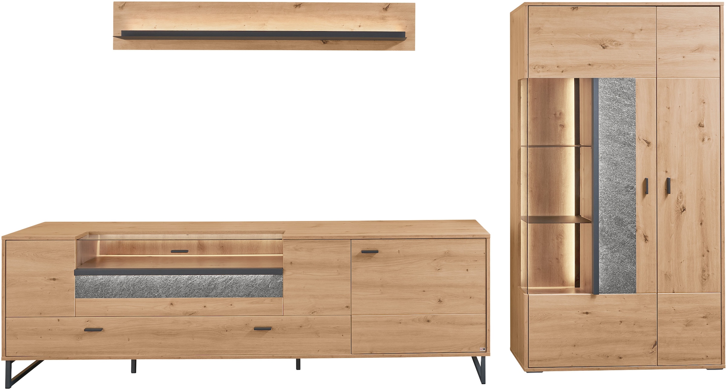 set one by Musterring TV-Wand »Deltona« 3 Stk. tlg.