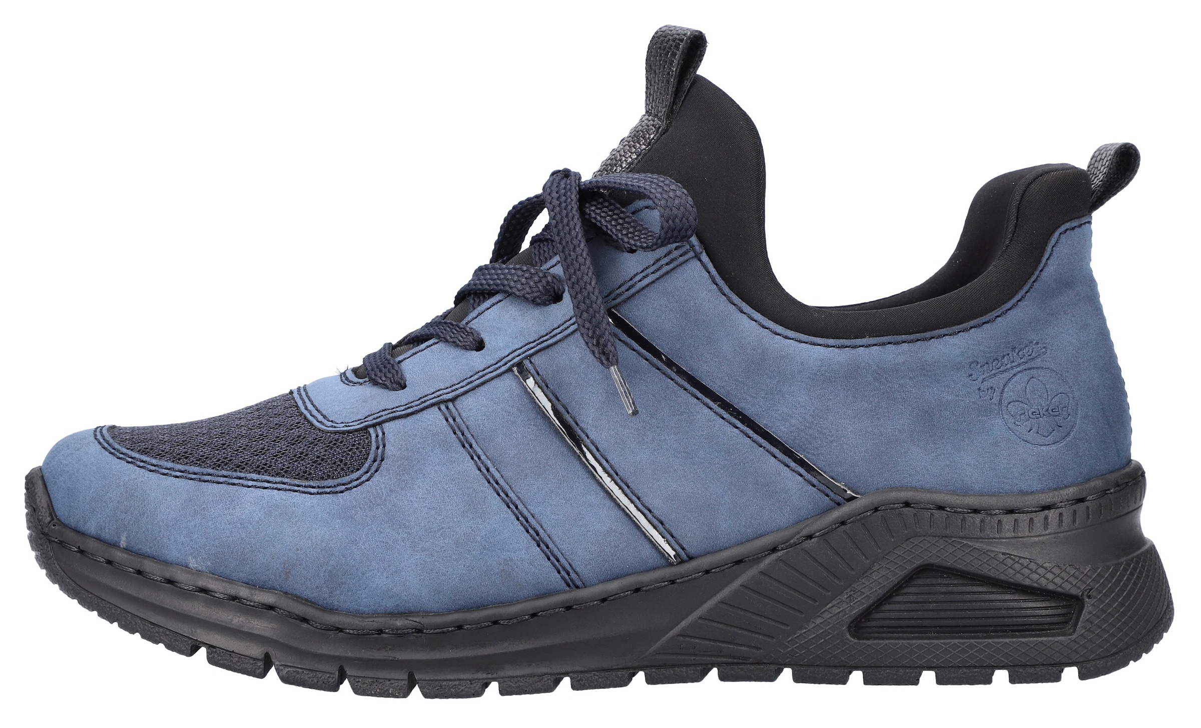 Rieker Slip-On Sneaker, Schlupfschuh, Halbschuh, Freizeitsneaker, weiche MemoSoft-Innensohle