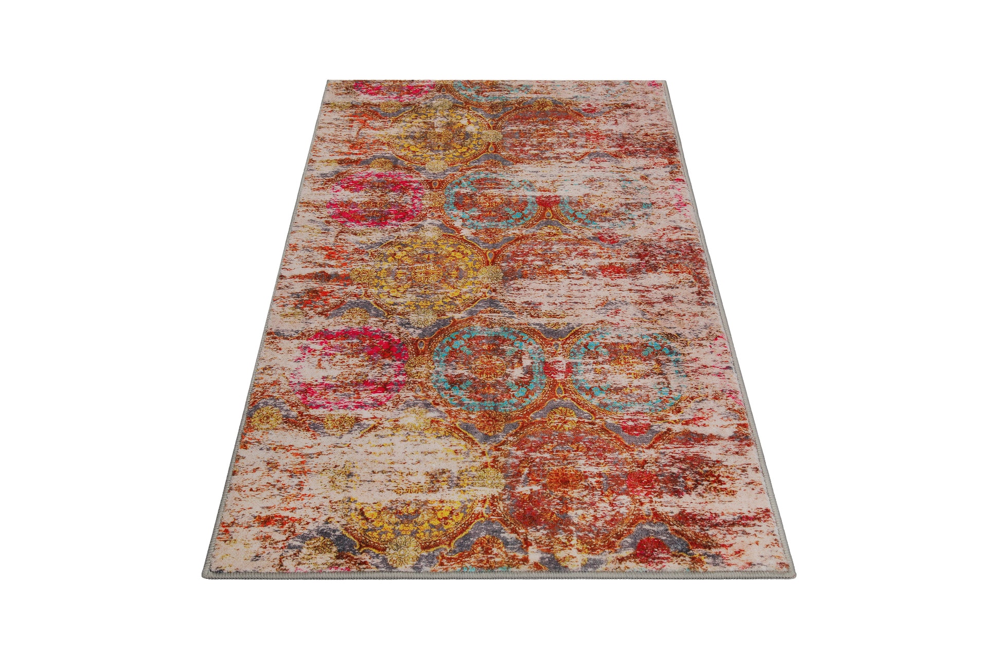 Wecon home Badematte »Beach Front« Höhe 0,5 mm fußbodenheizungsgeeignet Vintage, waschbar, rutschfest, schnell trocknend, robust, Badteppich