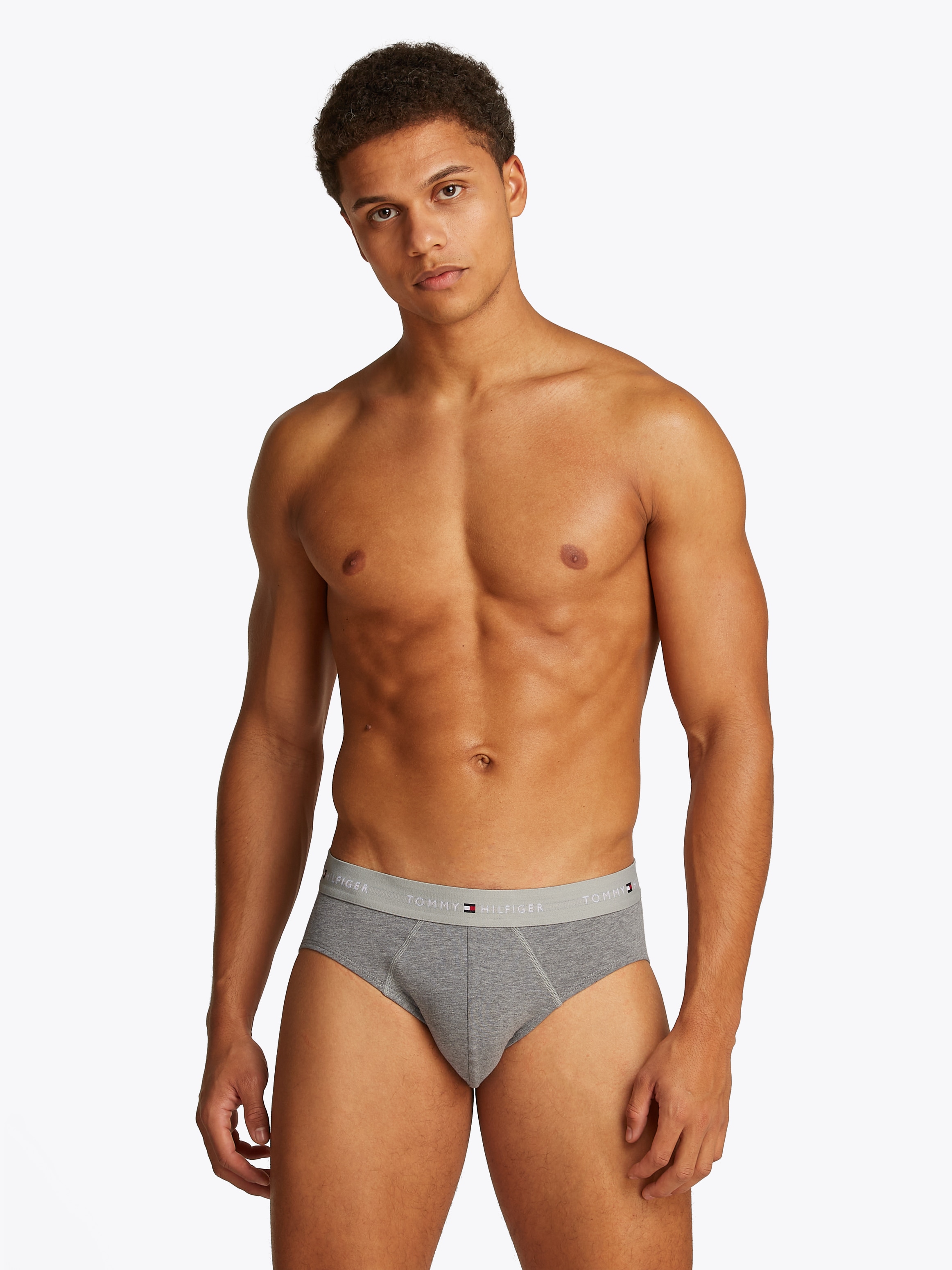 Tommy Hilfiger Underwear Slip »3P BRIEF DTM«, (Packung, 3 St., 3er), mit Logo-Elastikbund