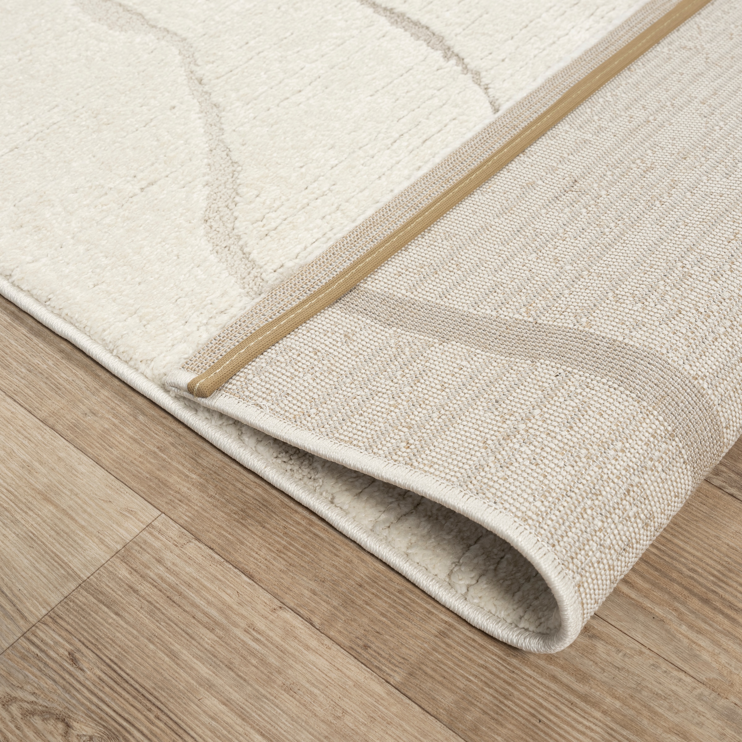 merinos Teppich »Elio 5« rechteckig 16 mm Höhe moderner Kurzflor Teppich mit Hoch-Tief-Effekt, 3D Effekt