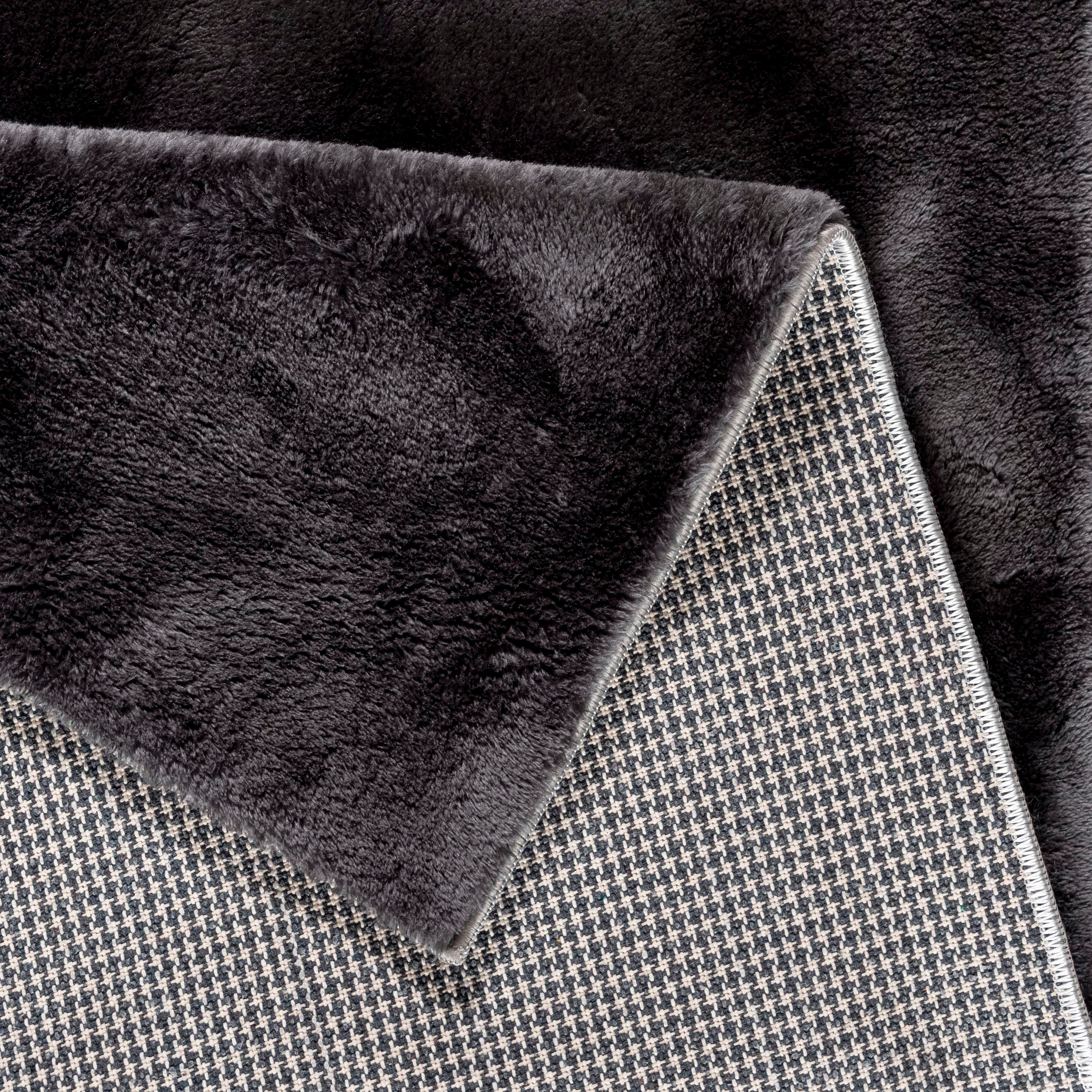 Sehrazat Hochflor-Teppich »Soft«, rechteckig, 25 mm Höhe, Kunstfell, waschbar, kuschelweich, rutschhemmender Rücken