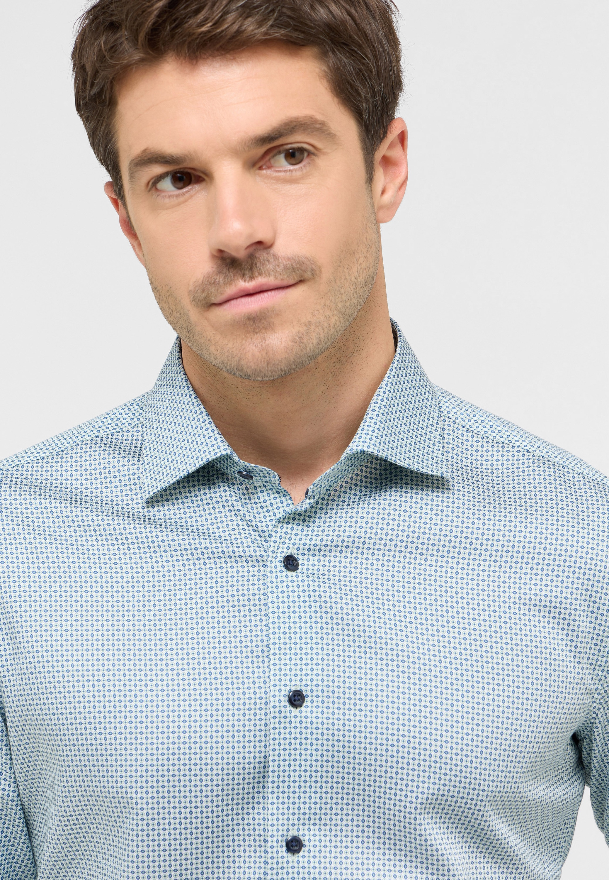 Eterna Langarmhemd »SLIM FIT«, NON IRON (bügelfrei)
