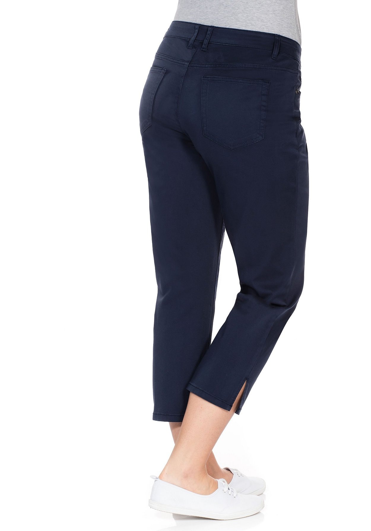 Sheego 7/8-Hose »7/8-Hose aus elastischem Baumwoll-Twill«