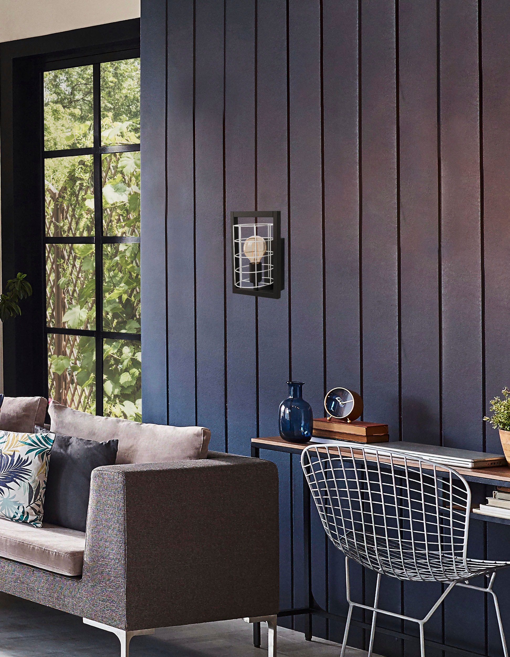 EGLO Deckenleuchte »JUBILY« E27 1 Stk. Deckenleuchte in schwarz aus Stahl  -  exkl. E27 - 40W