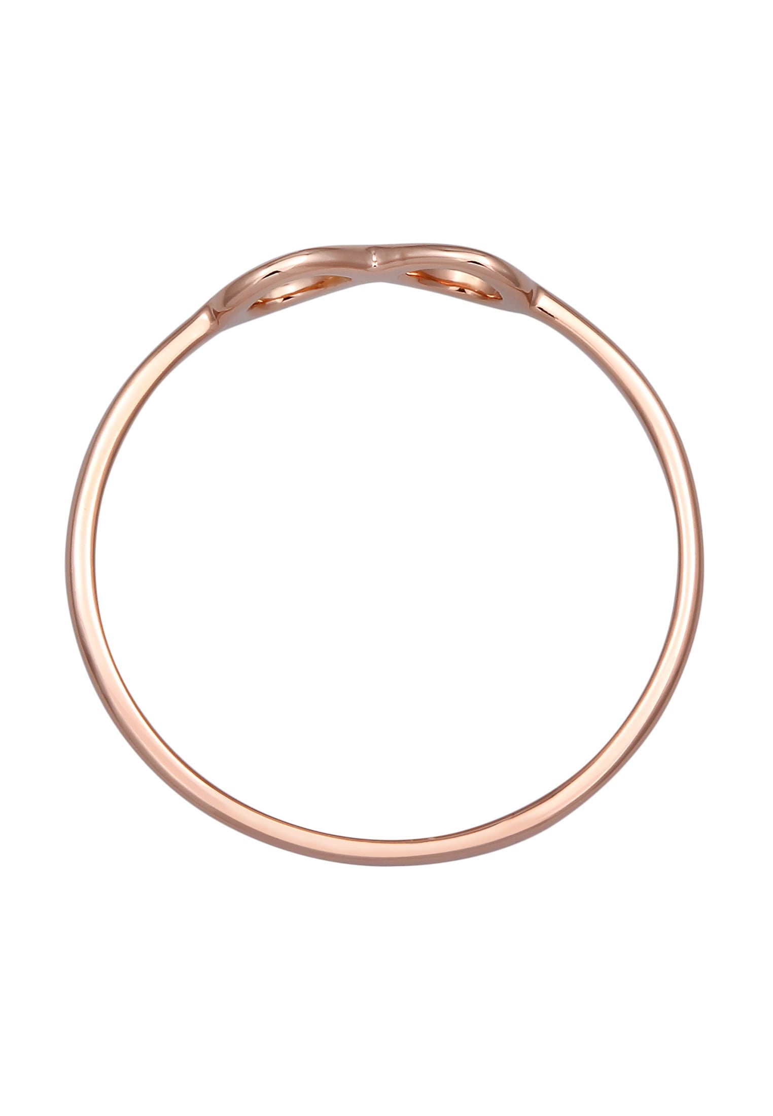 Elli Premium Silberring »Ring Infinity Unendlichkeit Symbol Zeichen 750 Roségold«