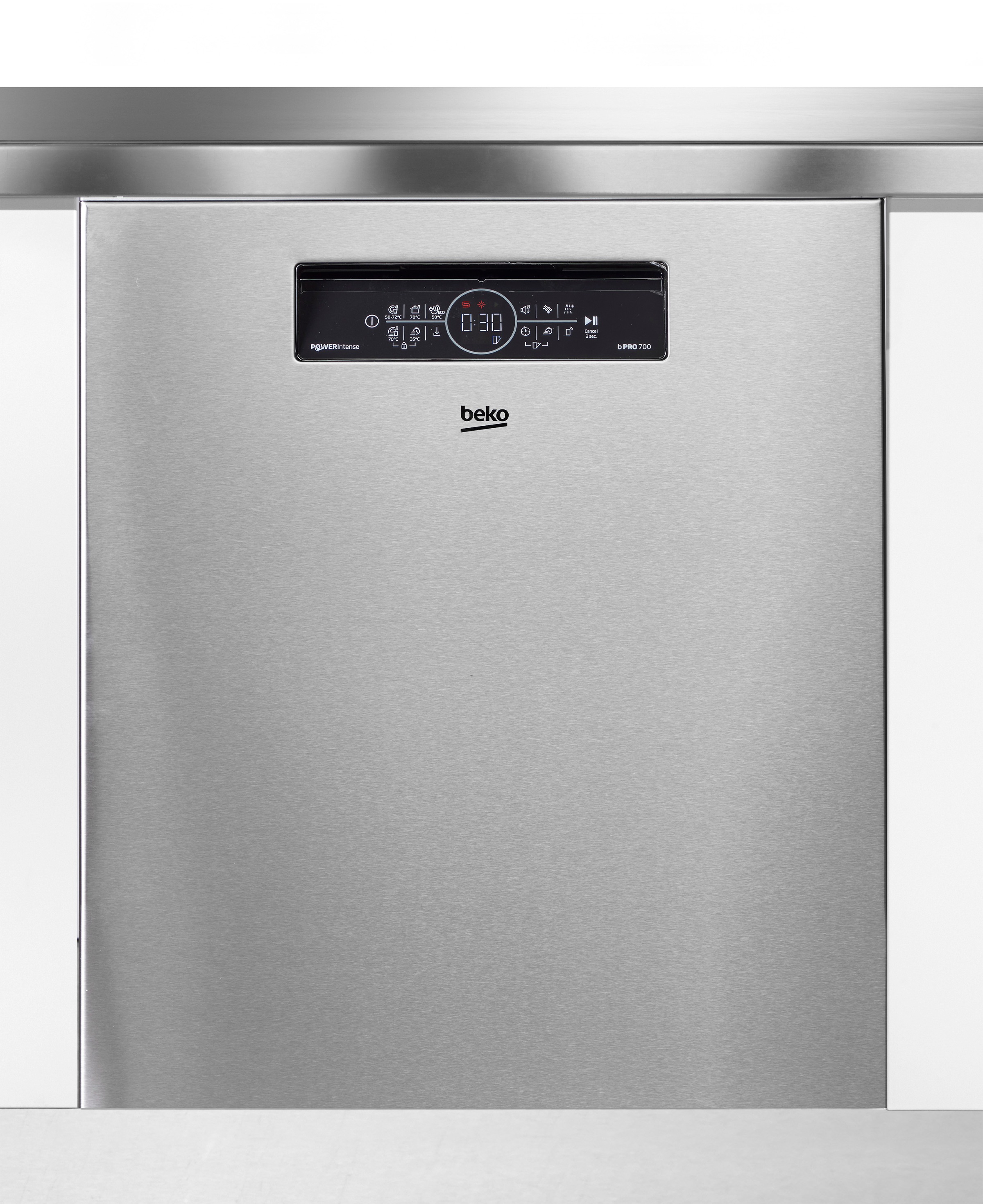 BEKO Unterbaugeschirrspüler »BDDN36462XP« 8,5 l 14 tlg. Maßgedecke Die PowerIntense-Technologie sorgt für herausragende Spülergebnisse