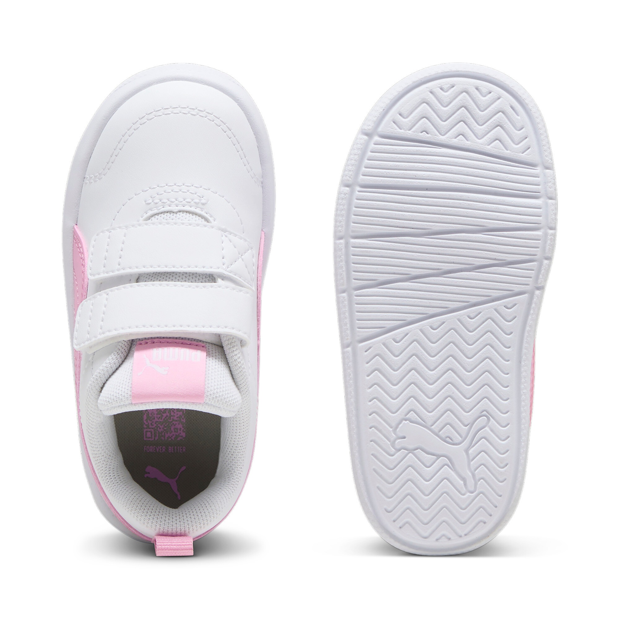 PUMA Sneaker »COURTFLEX V3 V INF«  für sportliche Aktivitäten, mit Textil-Innenmaterial, knöchelhoch