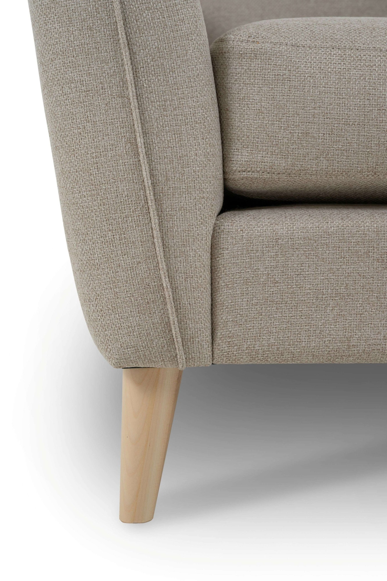 Home affaire 2-Sitzer »MARSEILLE Sofa 170 cm«, Massivholzbeine Eiche, Landhausstil, Wellenunterfederung