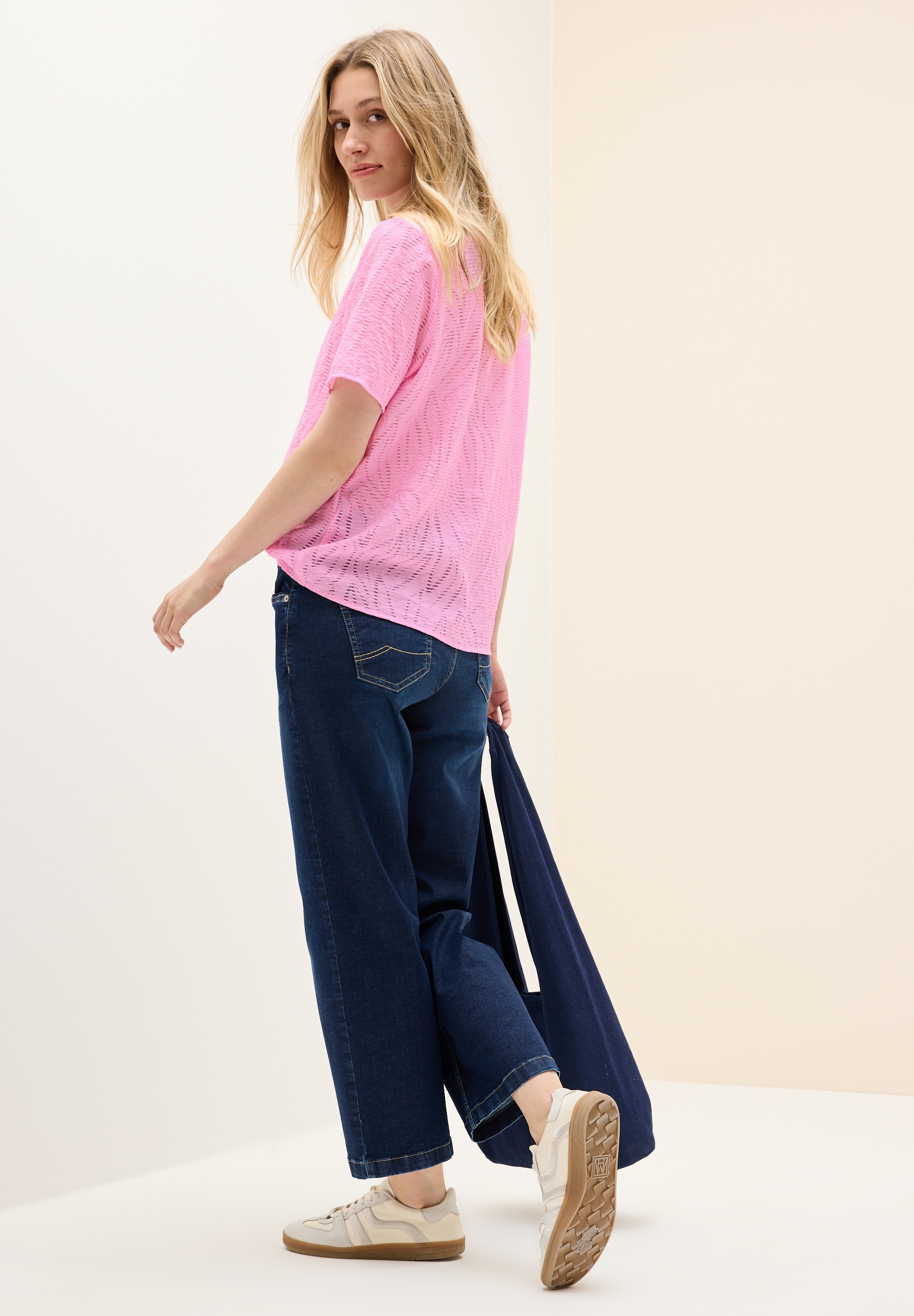 Cecil Hemdbluse, mit leichtem Struktur Muster