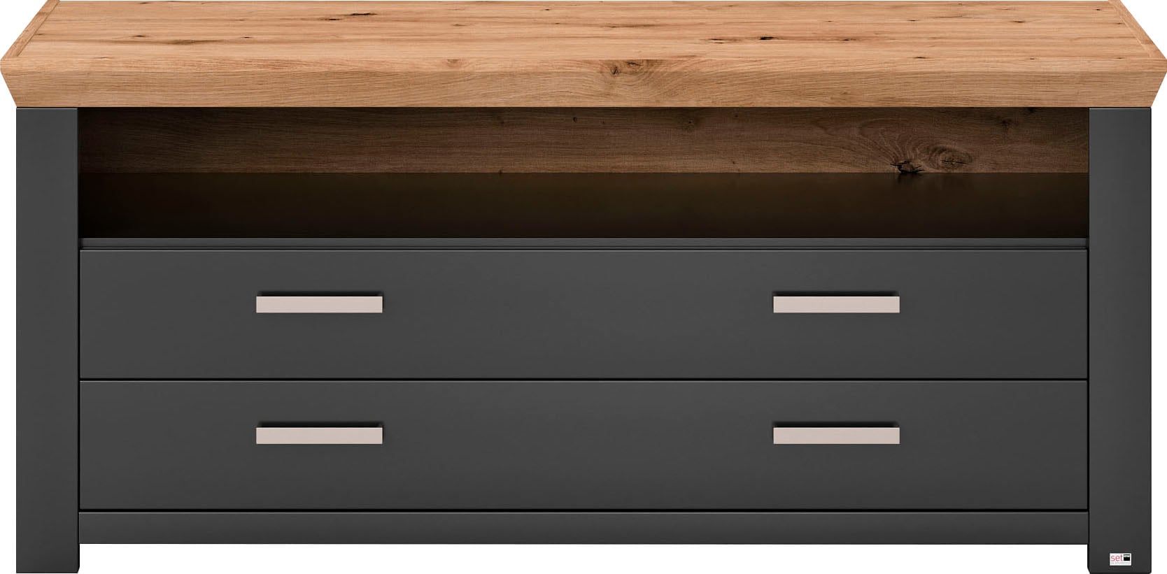 set one by Musterring Lowboard »York« Typ 32, mit 4 Schubkästen, Beleuchtung optional, Breite 140 cm