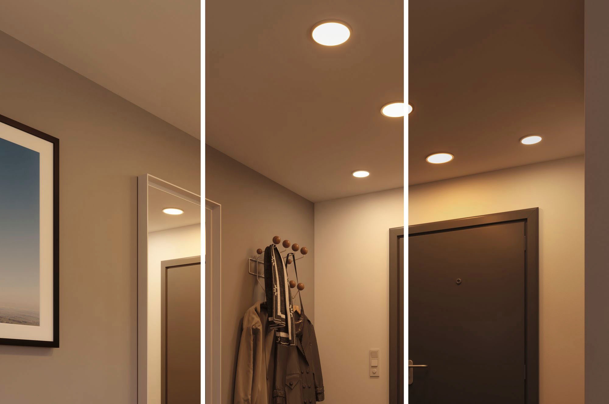 Paulmann LED Bad-Einbauleuchte »Areo«, Schutzart IP44, 3-Stufen-dimmbar, Ø 23 cm, inkl. LED Leuchtmittel