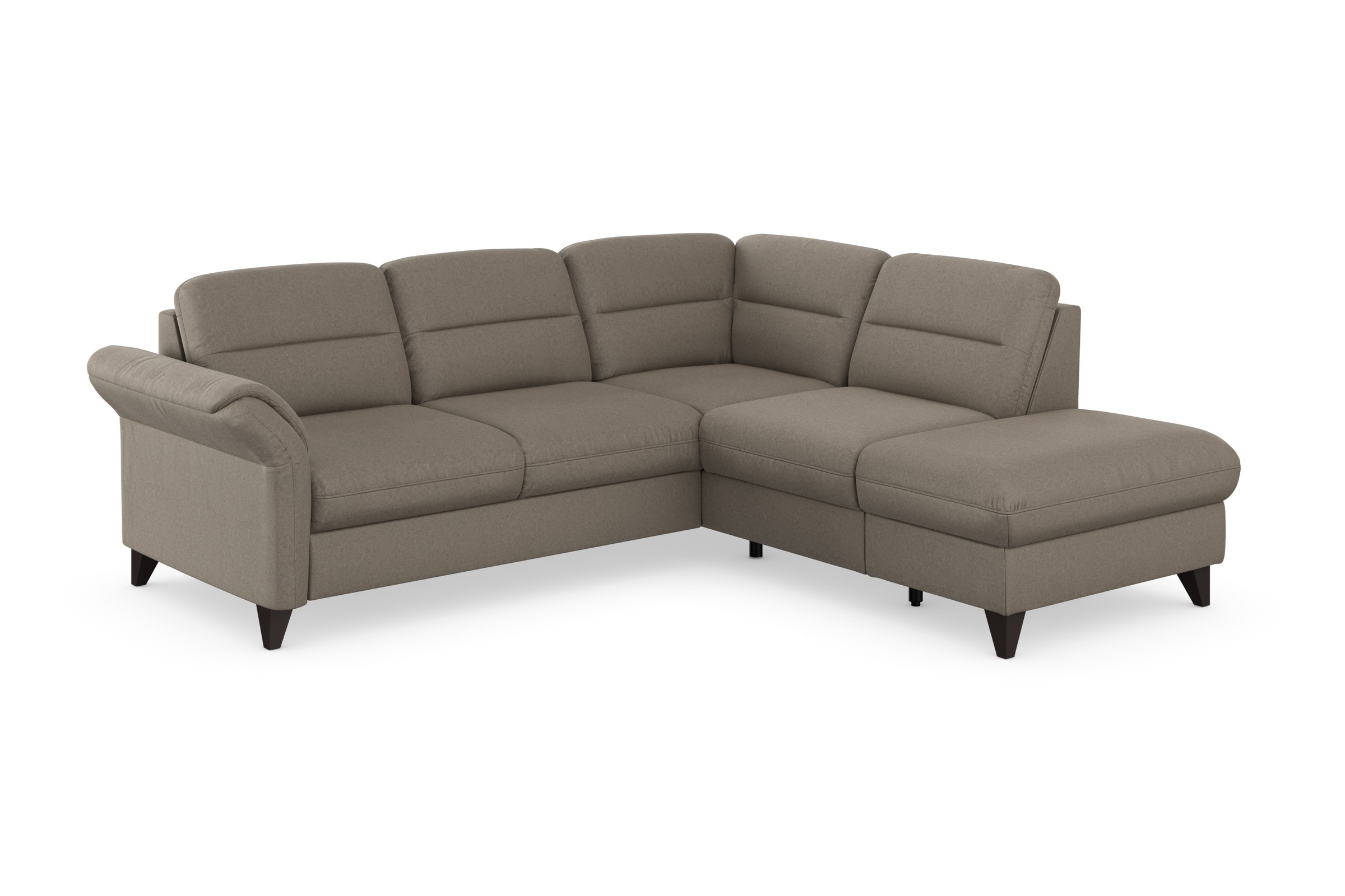 sit&more Ecksofa »Mellum L-Form«, Federkern, wahlweise mit Bettfunktion, Stauraum und Armteilfunktion
