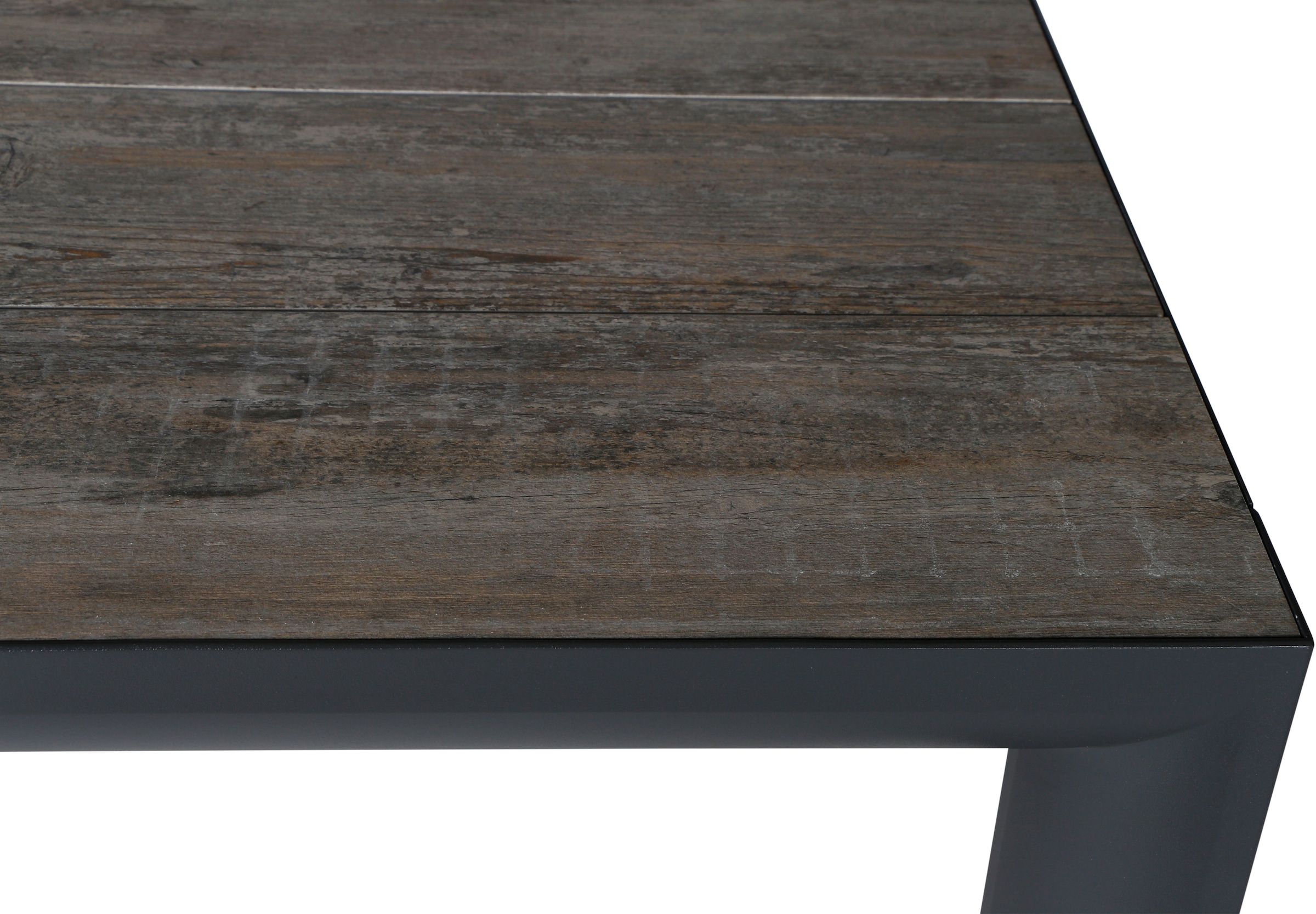Siena Garden Gartentisch »SILVA Tisch 140x90cm matt anthrazit/washed grey« Aluminiumgestell matt anthrazit, Tischplatte aus Keramik, washed grey