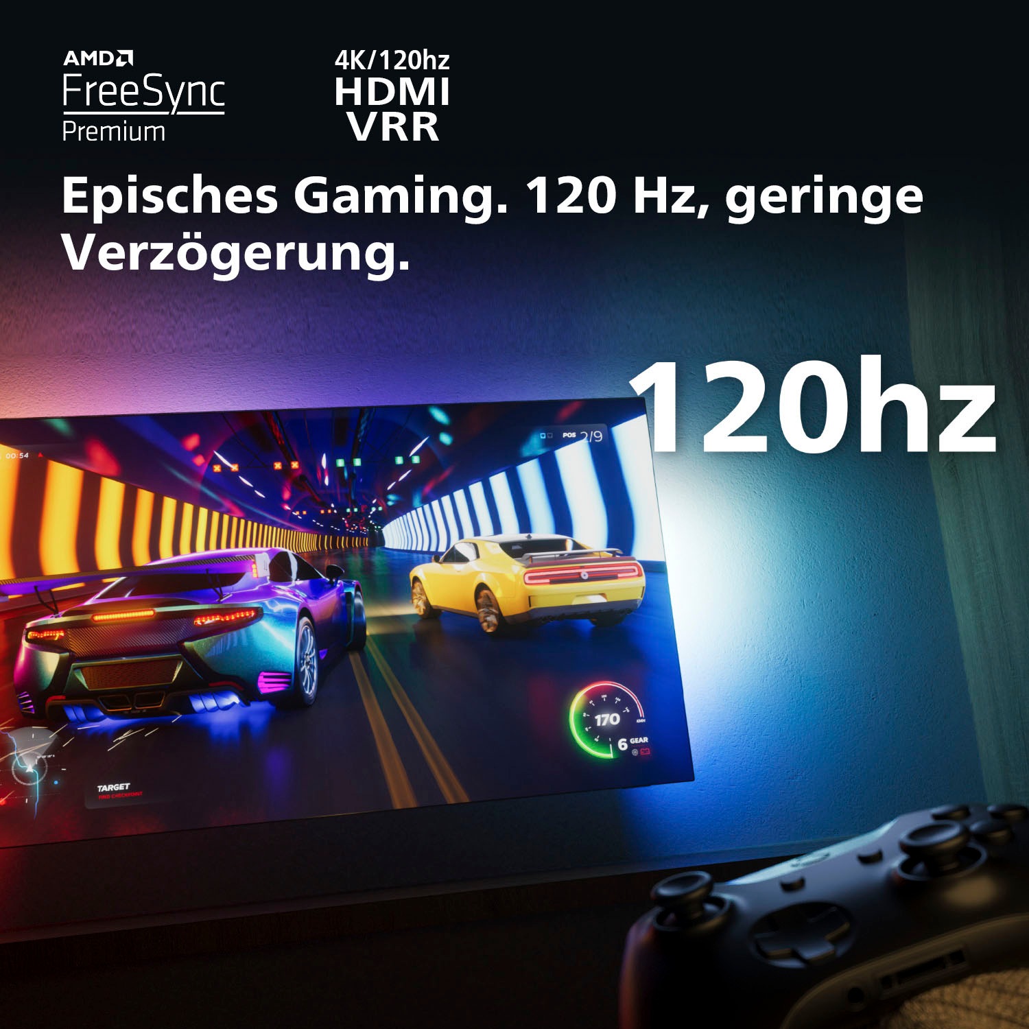 Philips Mini-LED-Fernseher »65PML9008/12«, 4K Ultra HD, Smart-TV