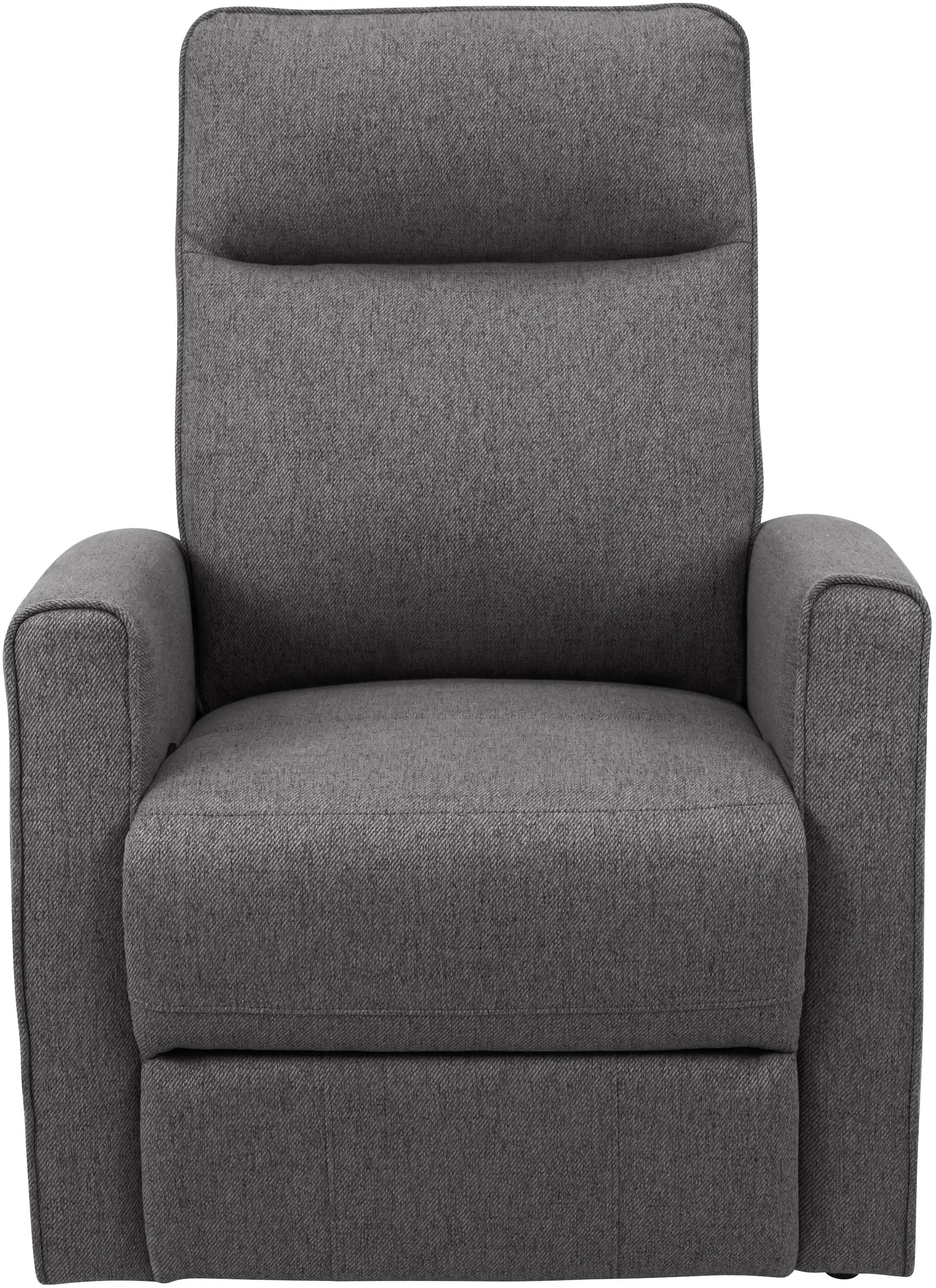 INOSIGN Relaxsessel »KAYLI mit Schaukel-, Dreh und Liegefunktion, Webstoff, Federkern«, Lesesessel, TV-Sessel mit Reclinerfunktion, 360° drehbar