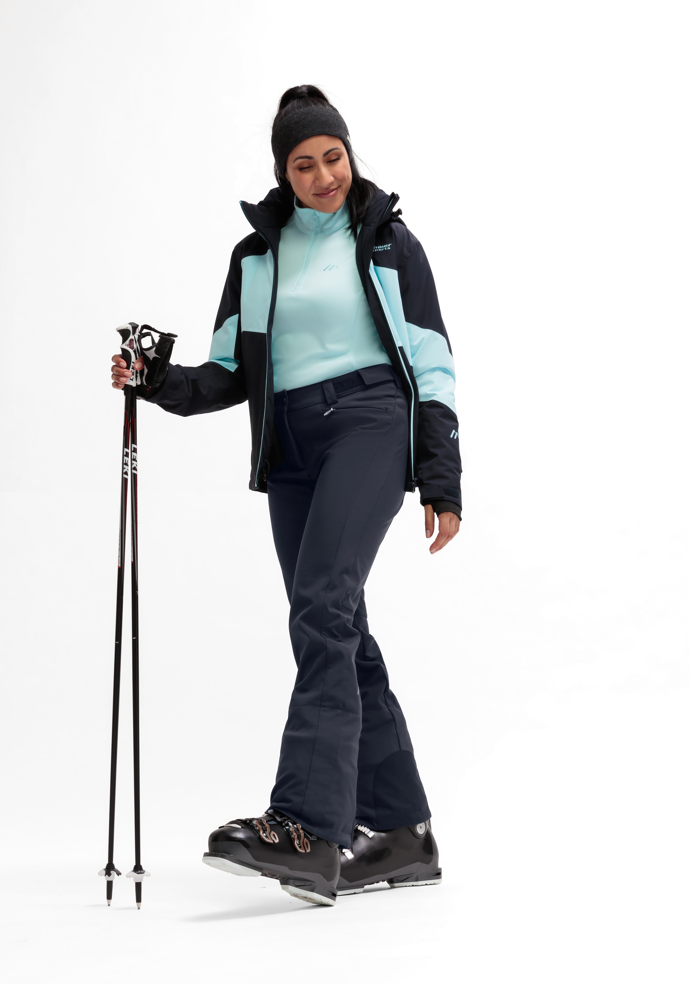 Maier Sports Skihose »Mary 2.0«, Damen Softshellhose, atmungsaktiv und winddicht, Slim Fit