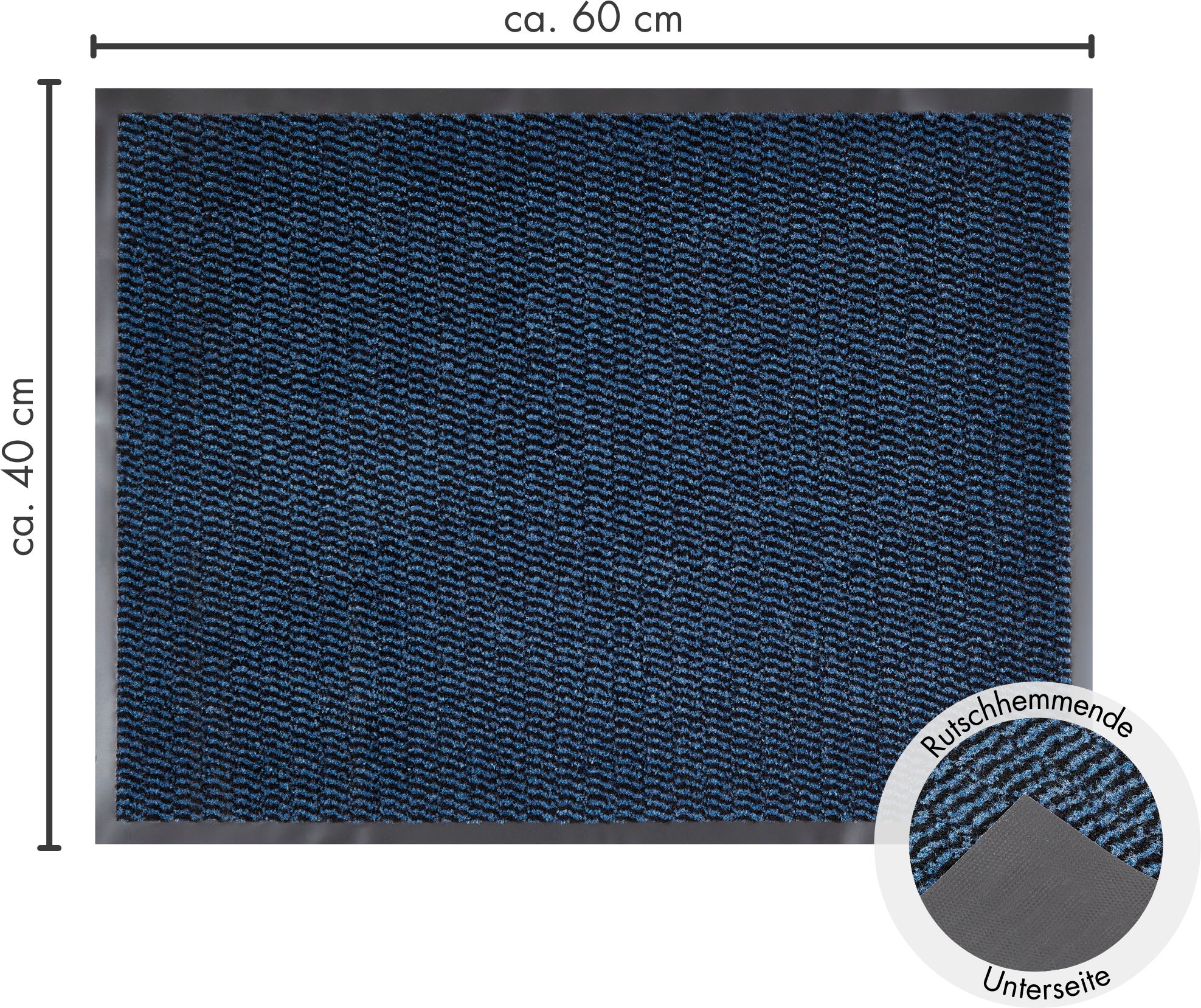 Andiamo Fußmatte »Easy, Made in Netherlands«, rechteckig, 5 mm Höhe, Schmutzfangmatte, rutschhemmend, Innen- und überdachten Außenbereich