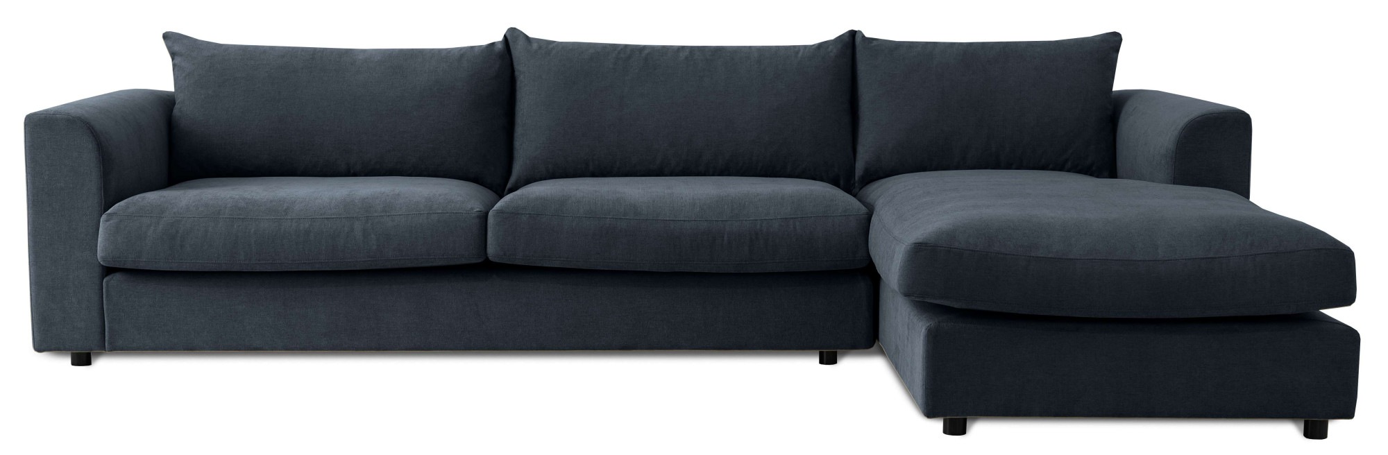 LeGer Home by Lena Gercke Ecksofa »Avelina«, (2 St.), Breite 297 cm, in Cord- und Chenille- Stoff, Rückenkissen mit Federn